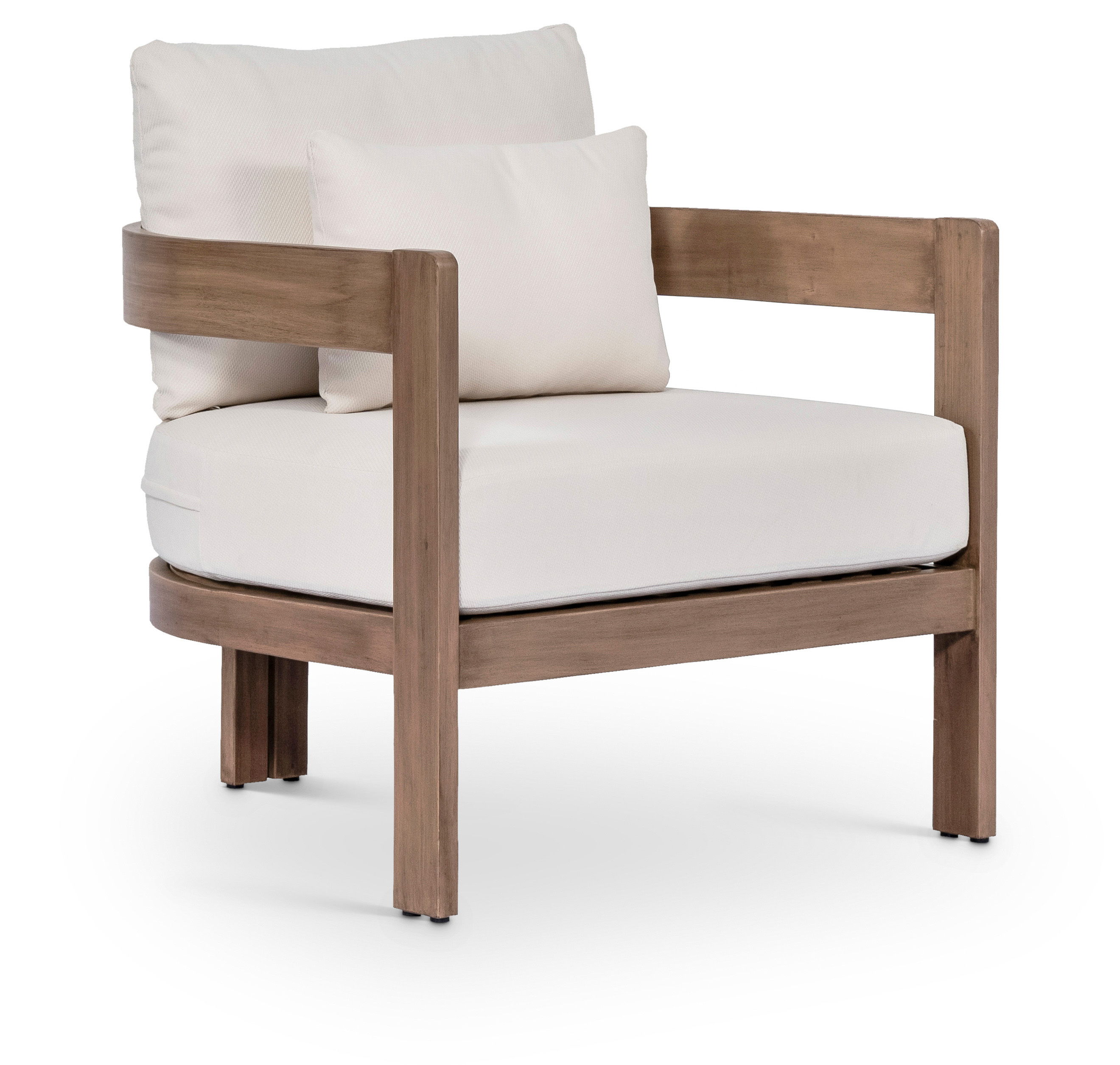 Newport - Water Resistant Fabric Upholstered Outdoor Patio Chair - Cream