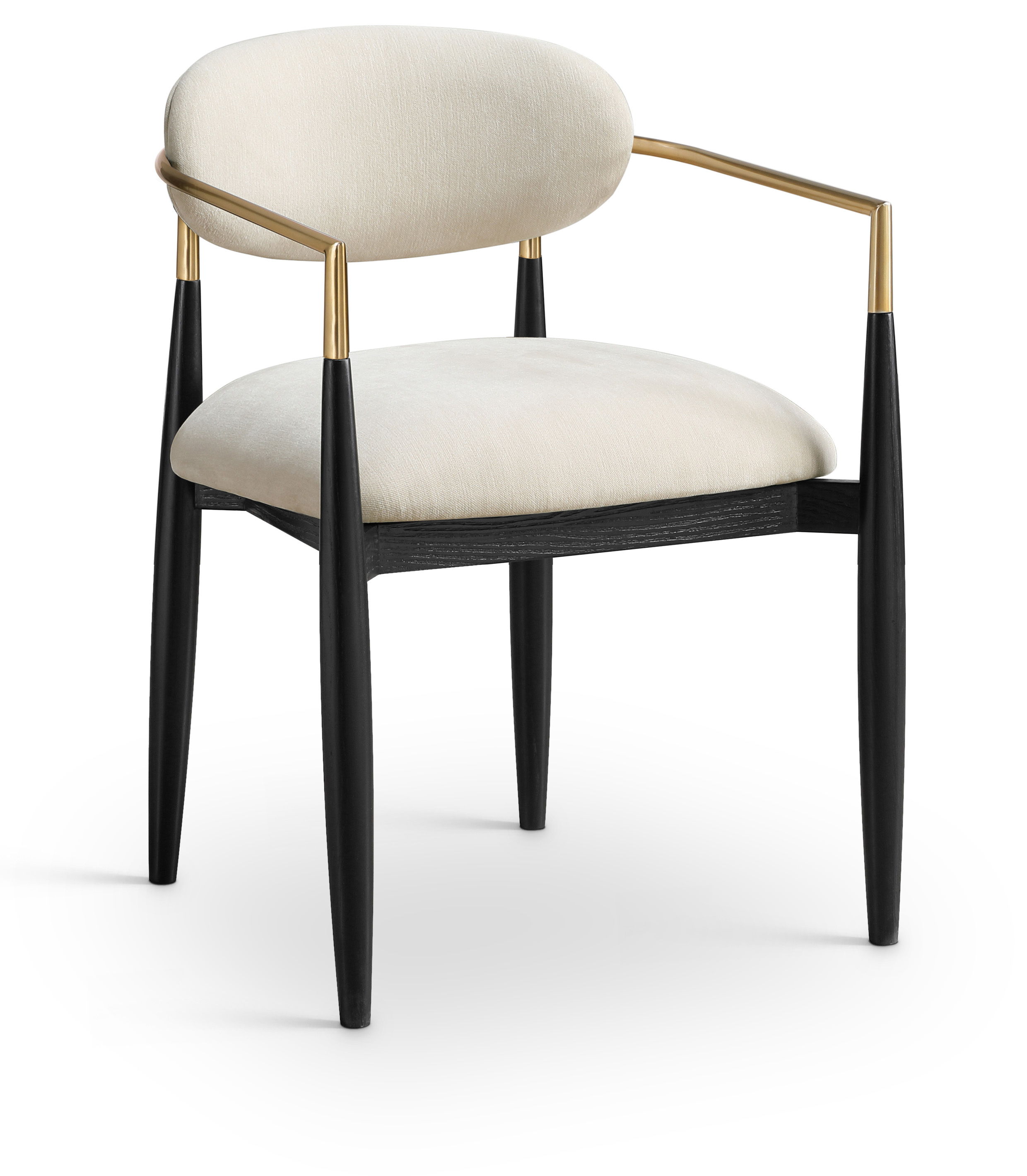 Riccio - Performance Fabric Dining Arm Chair (Set of 2) - Beige