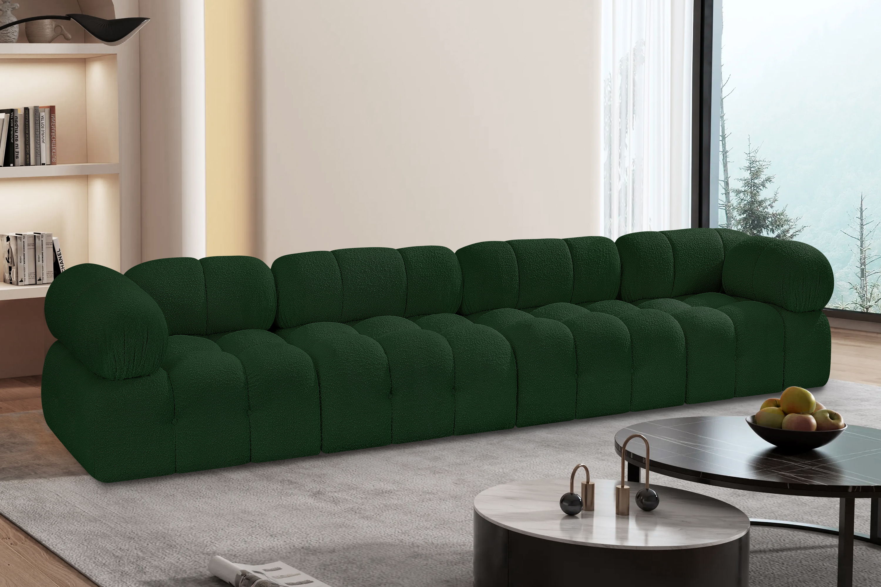 Ames - 4 Piece Modular Sofa - Green