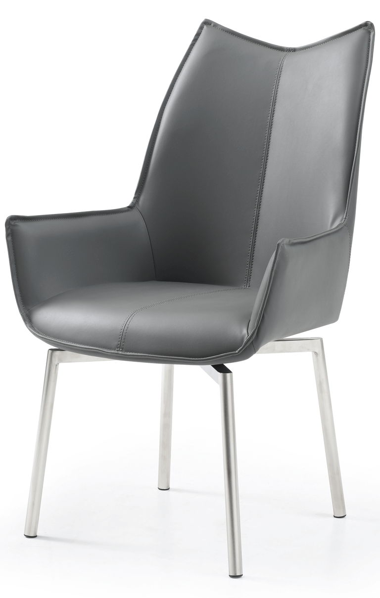 1218 - Swivel Dining Chair - Dark Gray