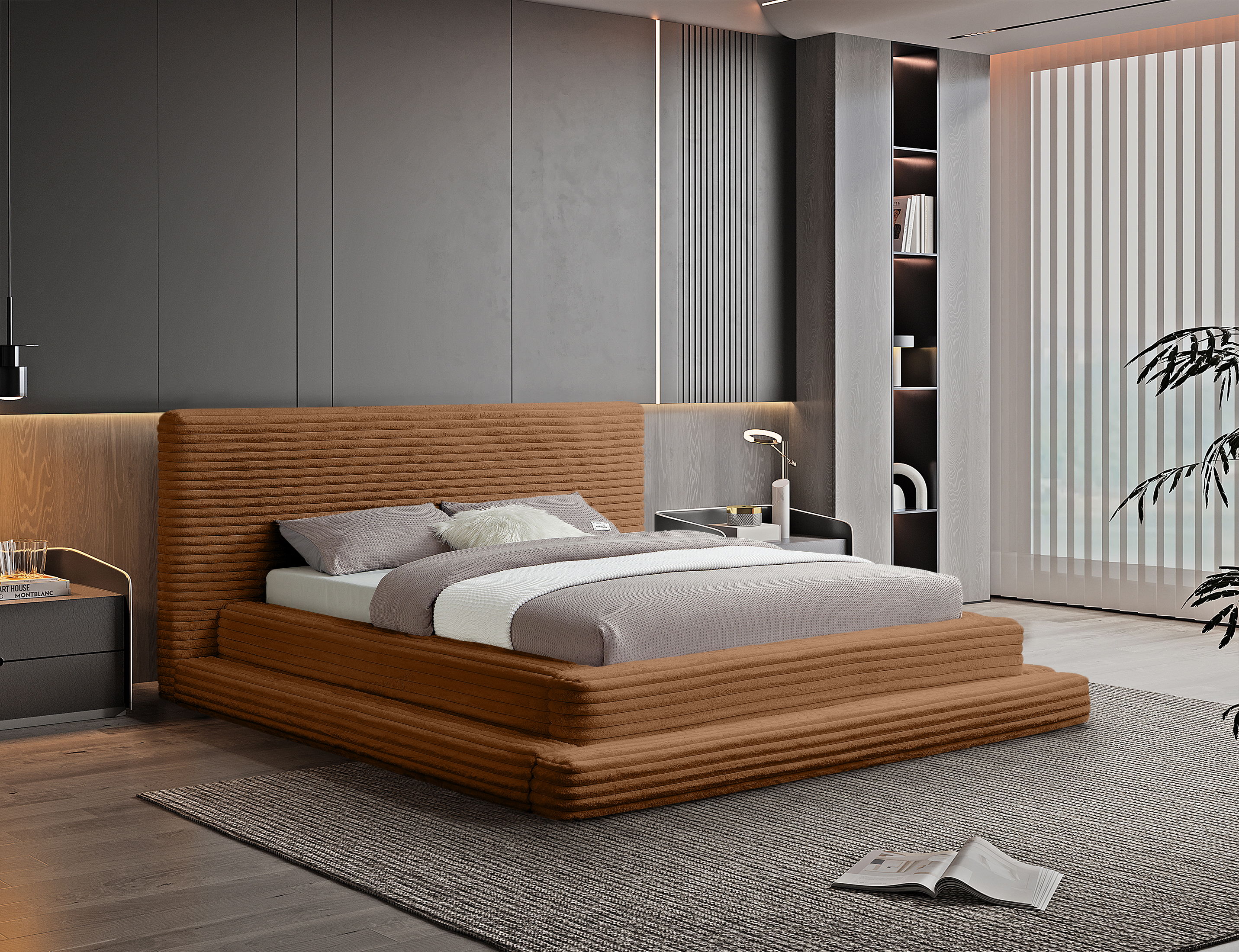 Drew - Queen Bed - Saddle