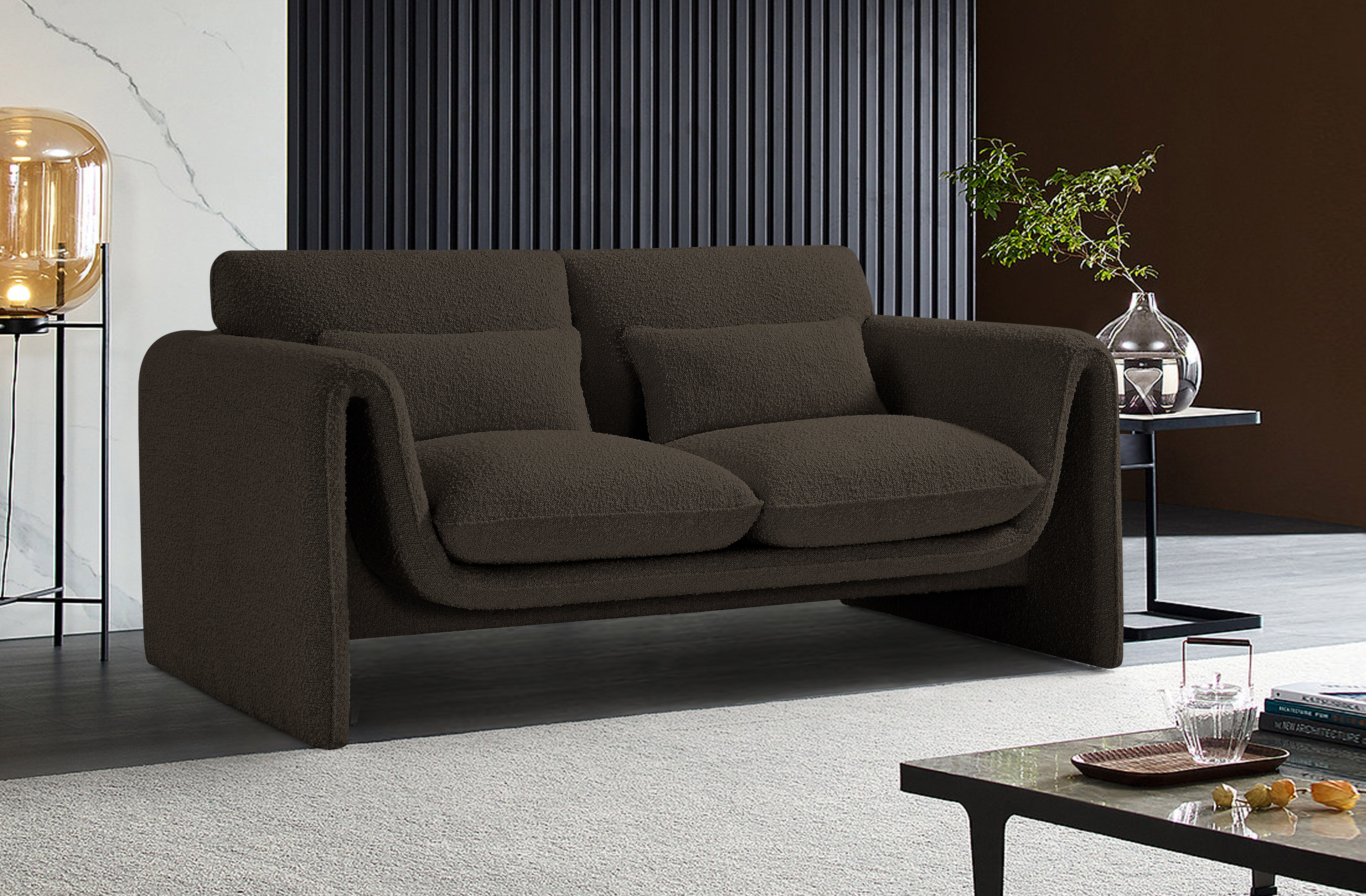 Stylus - Loveseat - Brown