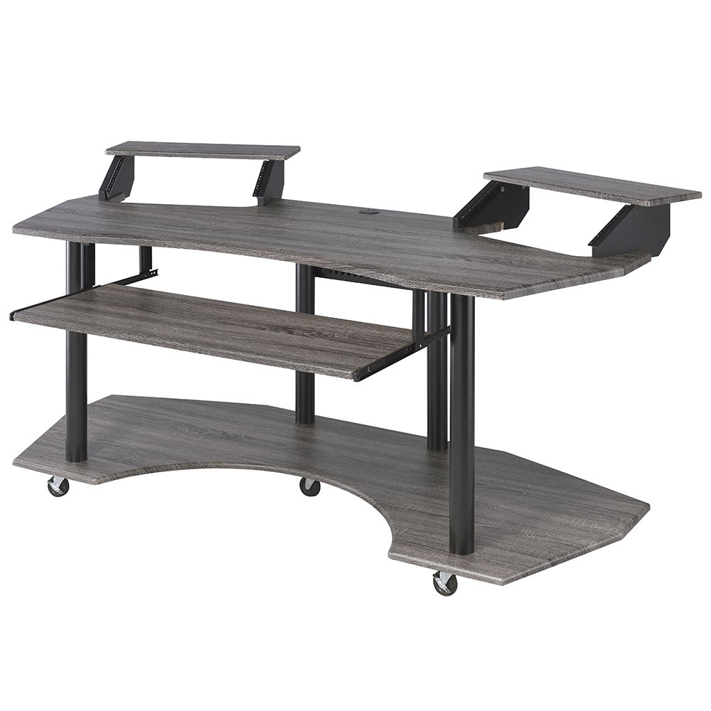Eleazar - 71" Music Studio Desk - Black Oak, black, view 5