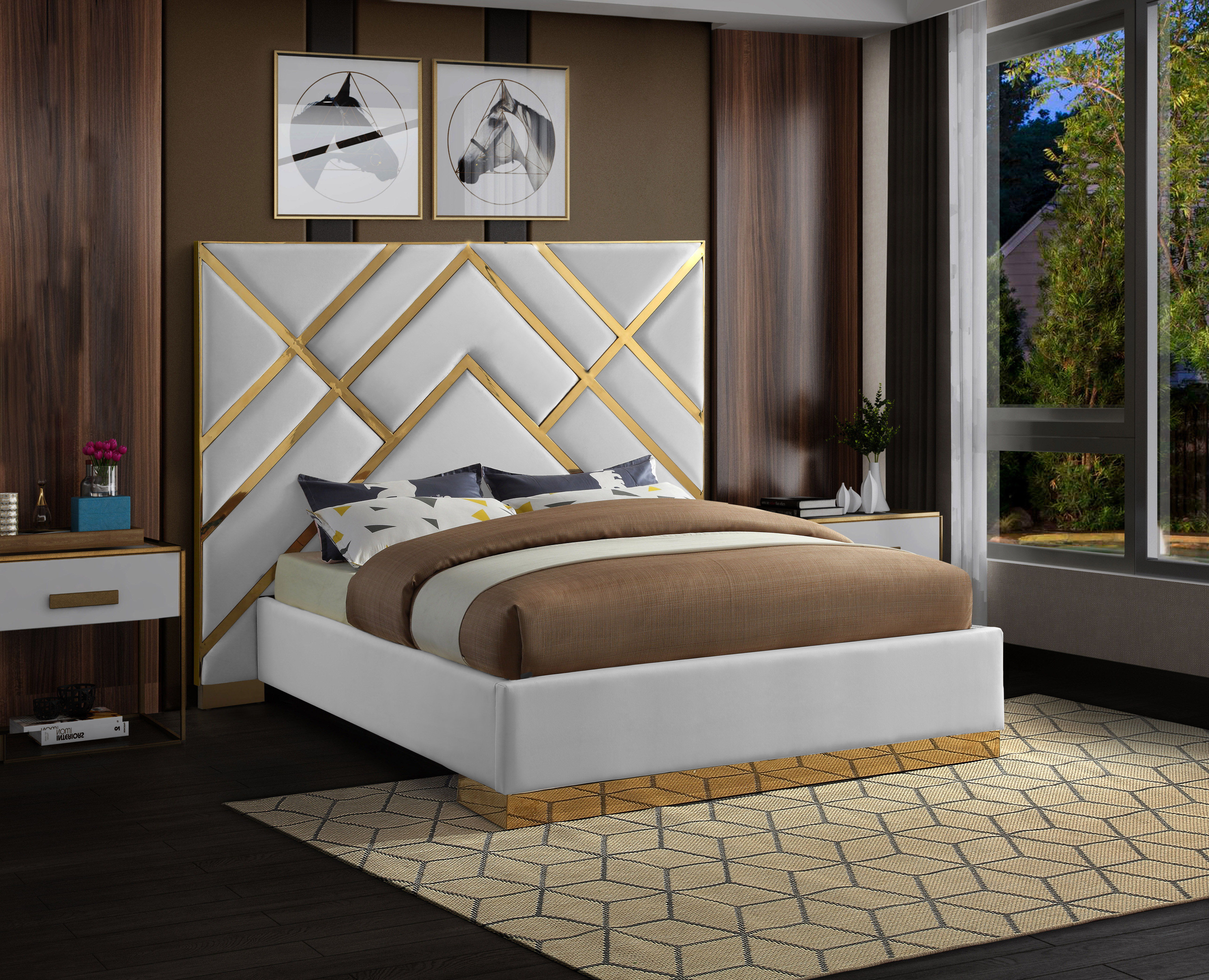 Vector - King Bed - White
