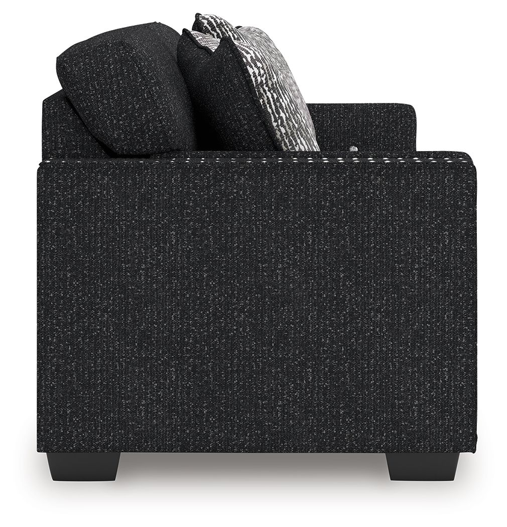 Ashley Furniture Jasmine Peaks - 2 Pc. - Sofa, Loveseat - Coal - Image 4