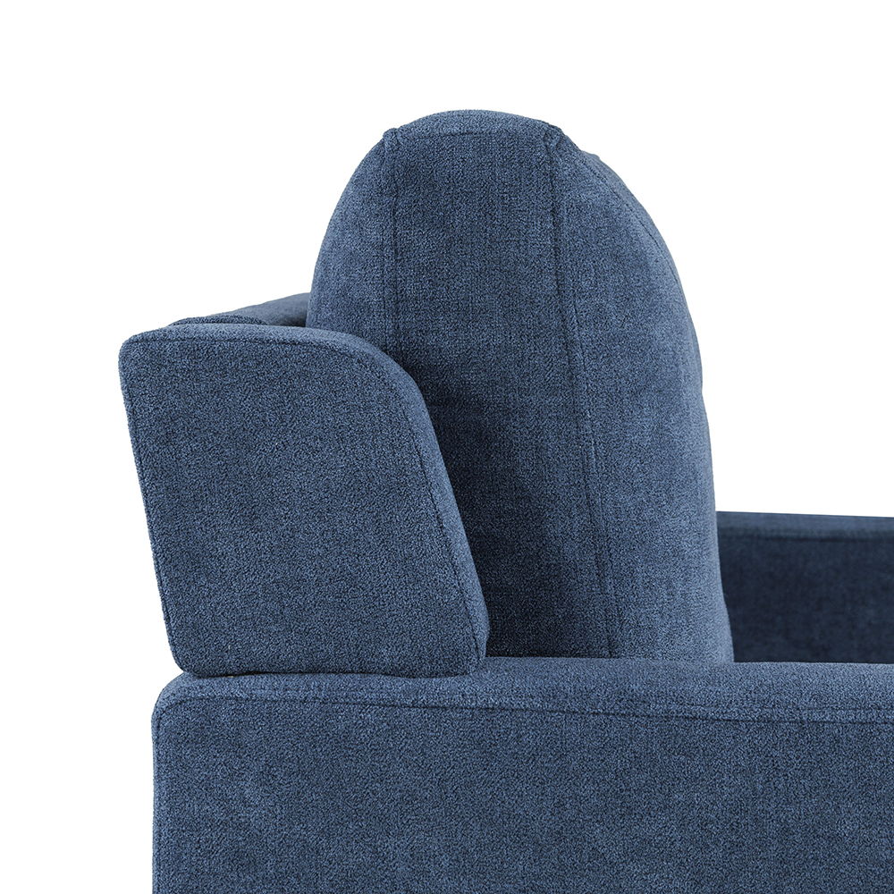Horatio - Sofa - Navy Chenille, blue, view 8