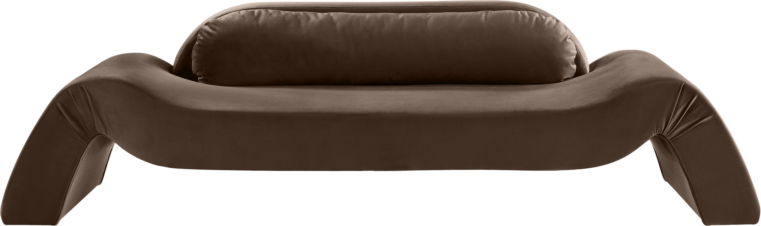 Austin - Velvet Sofa - Brown