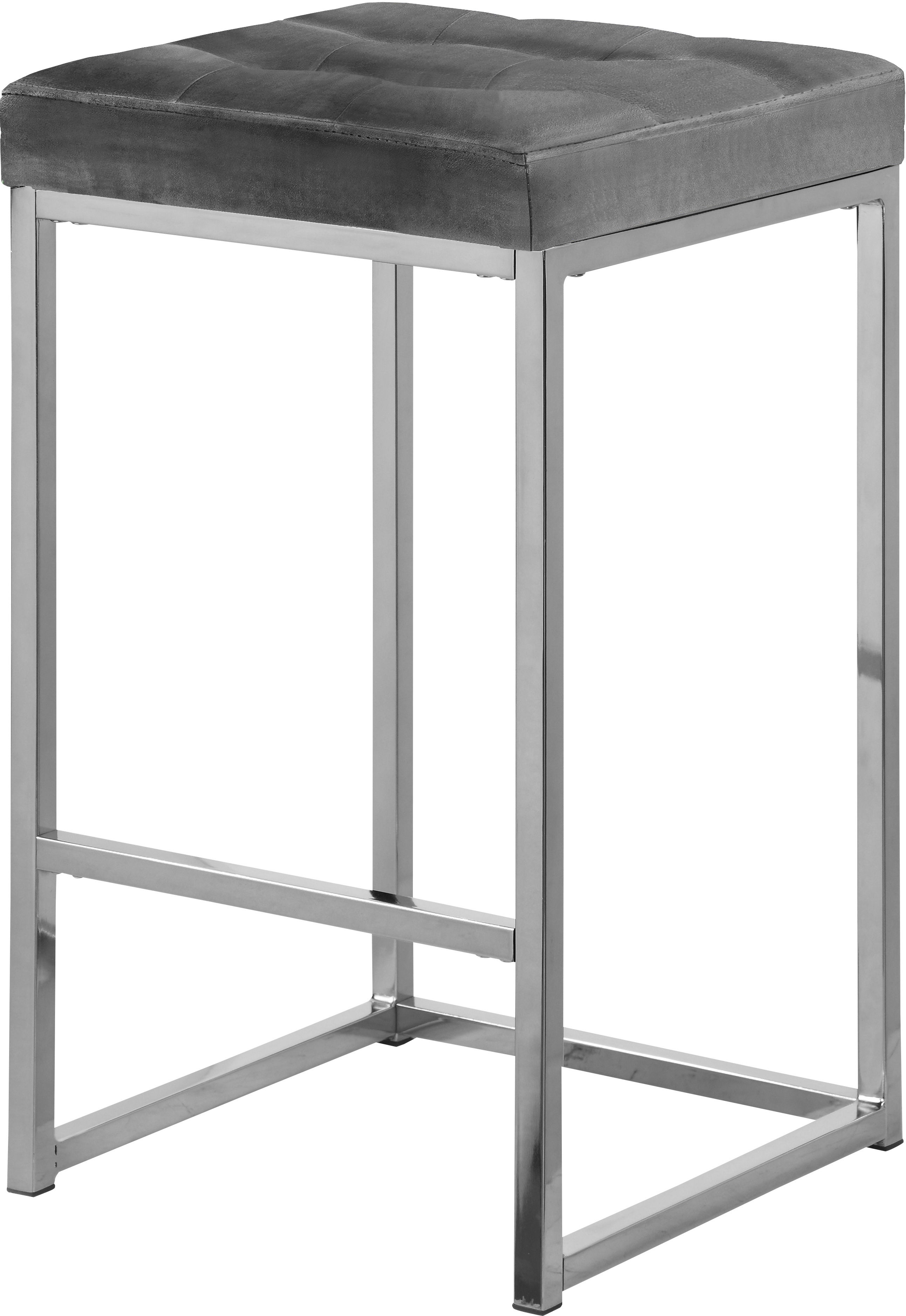 Nicola - Stool (Set of 2) - Gray - Fabric