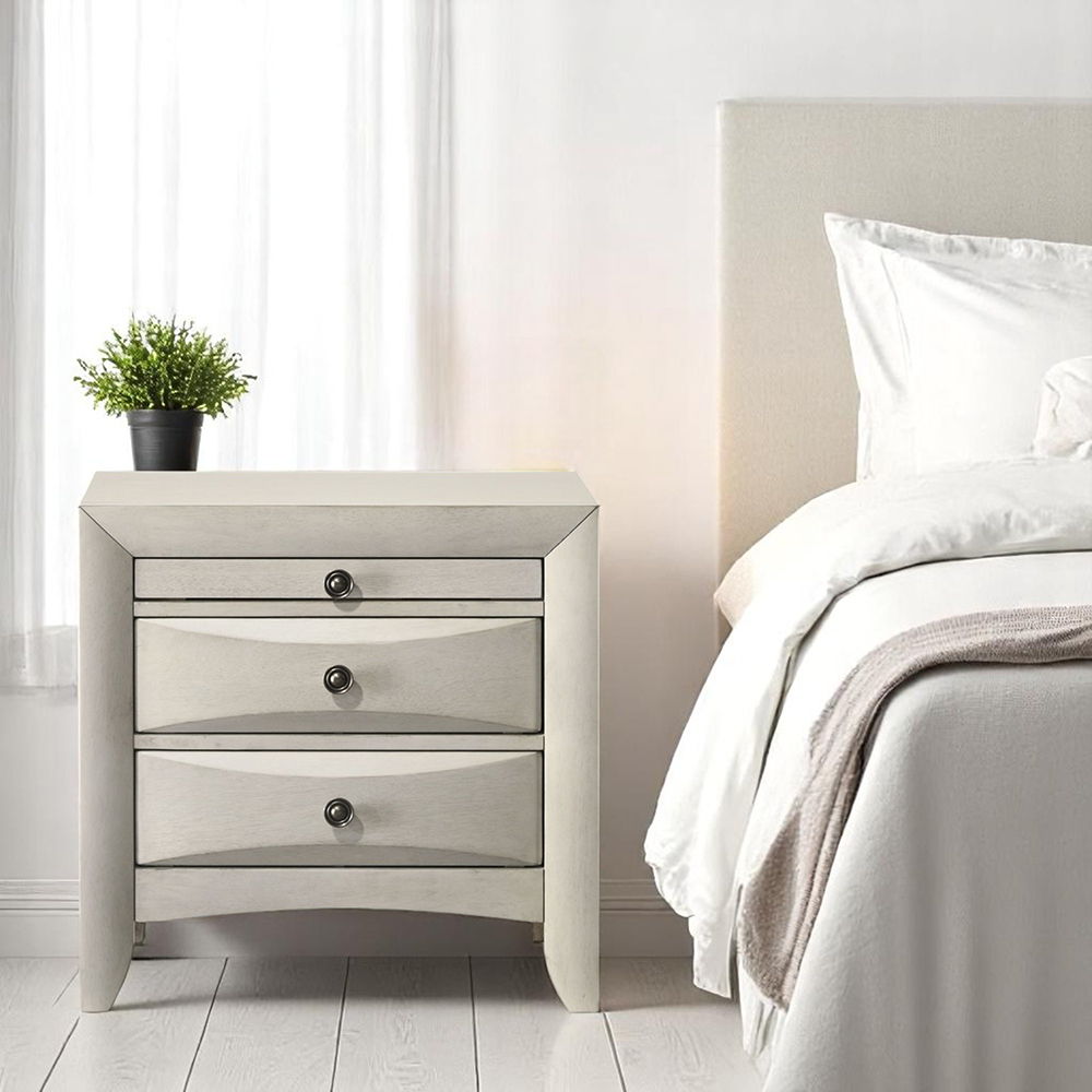 Ramondi - Nightstand - Antique White, white, view 6
