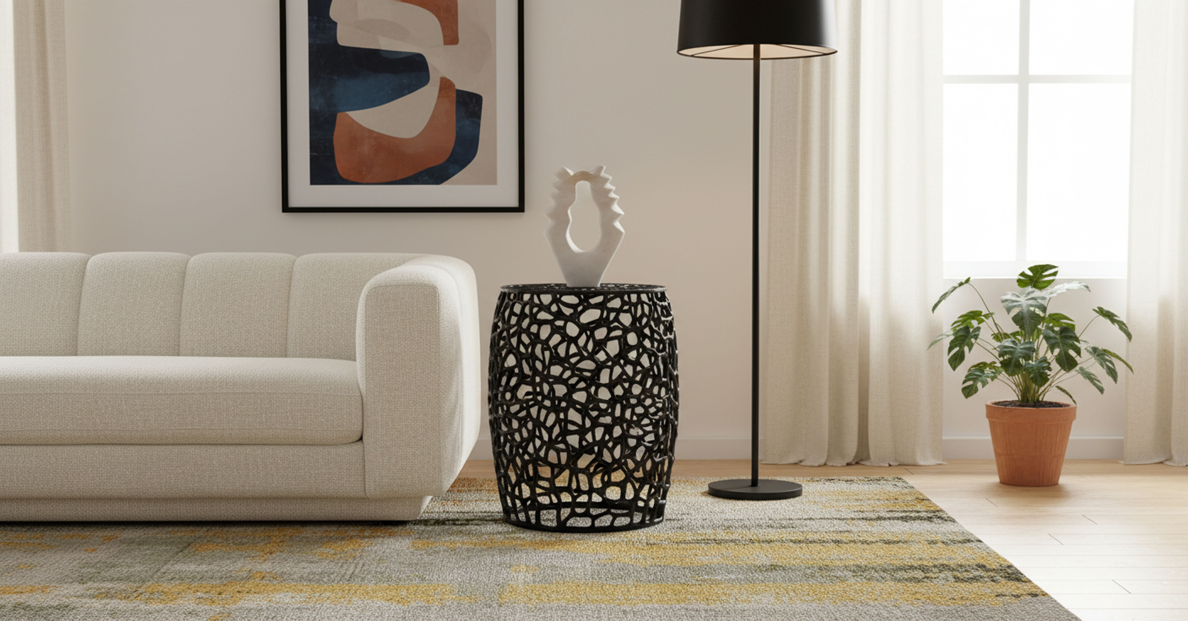 Priya - End Table - Black