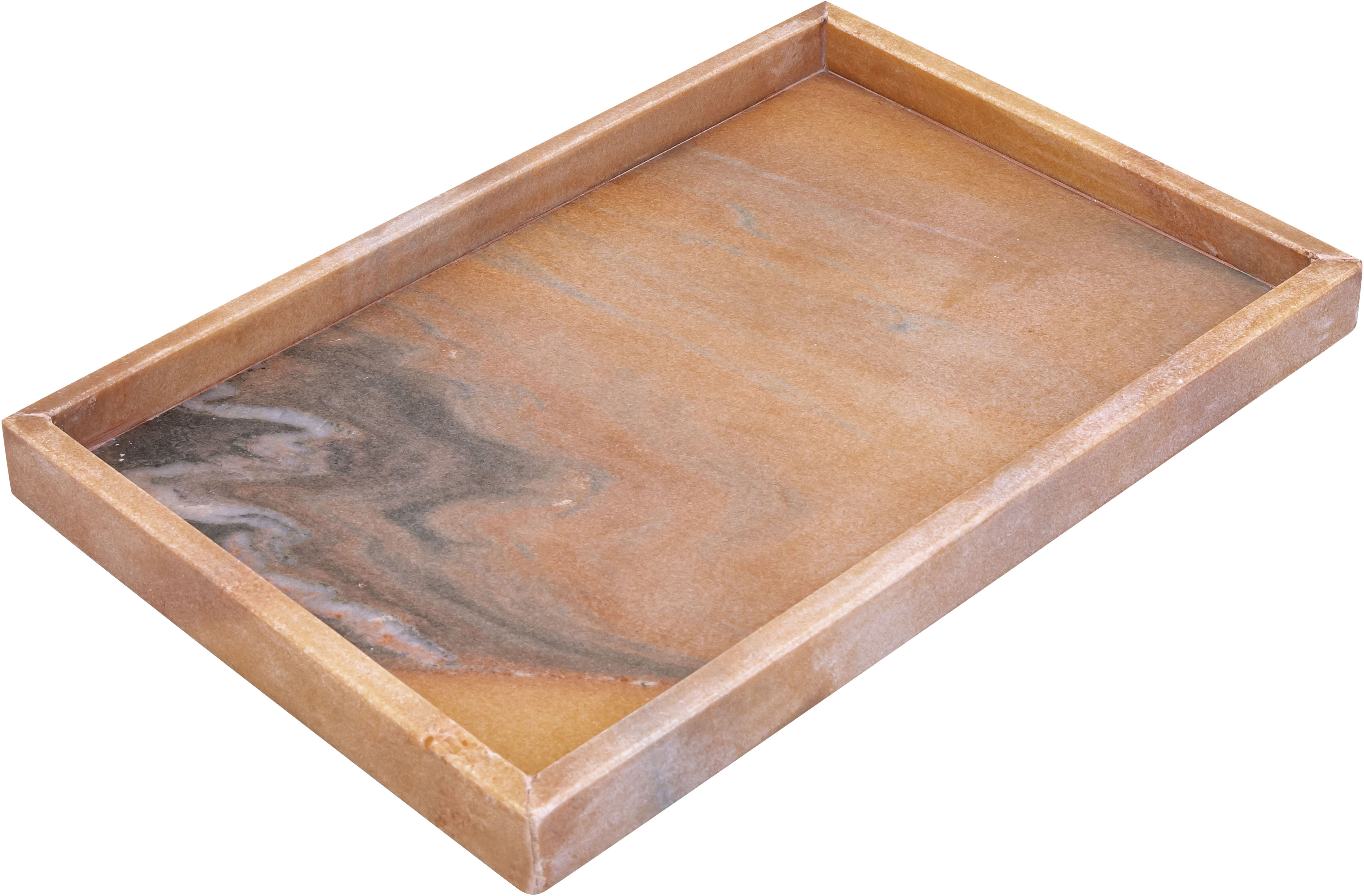 Barletta - Marble Rectangular Tray - Pink