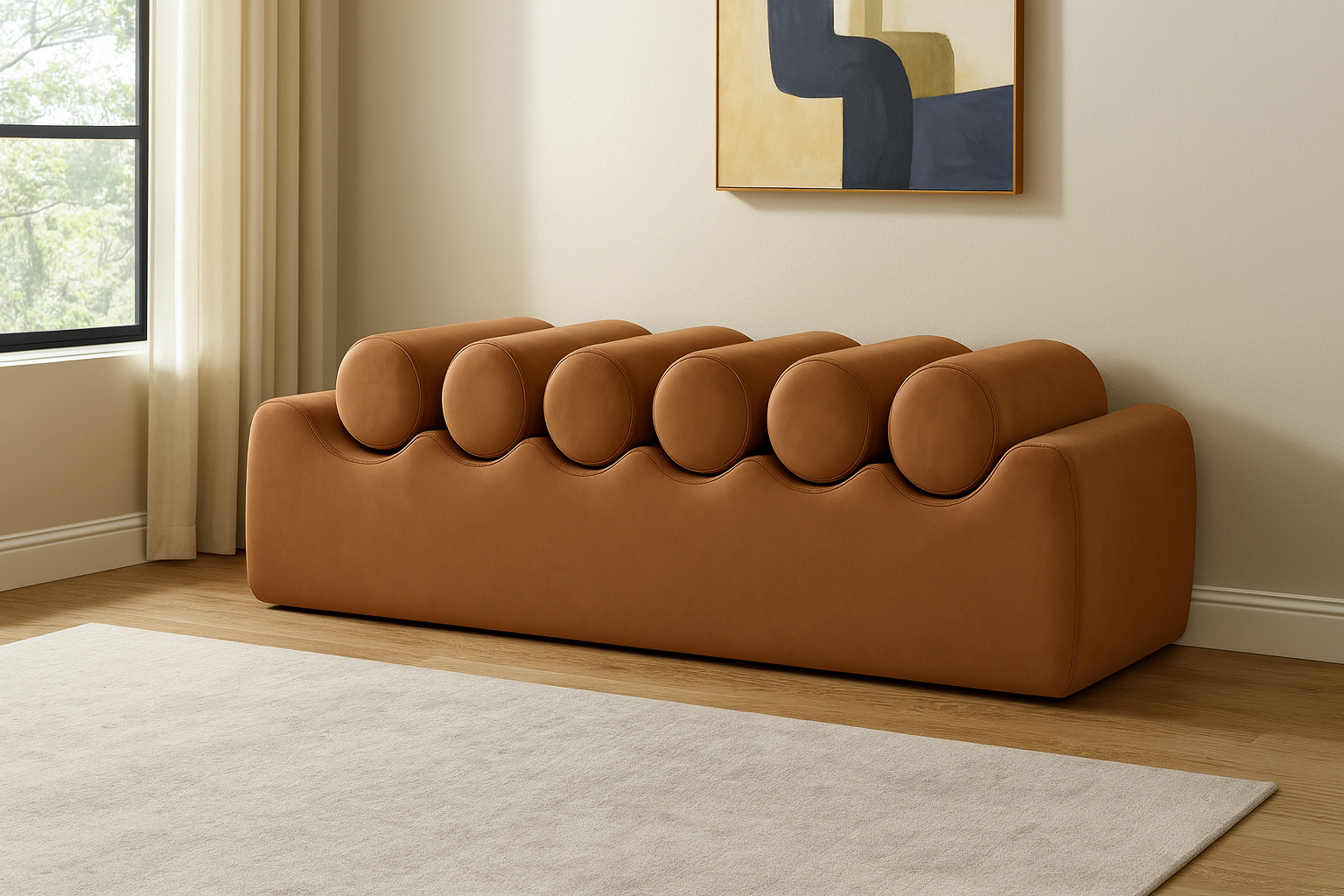 Rumble - 56" Bench - Brown