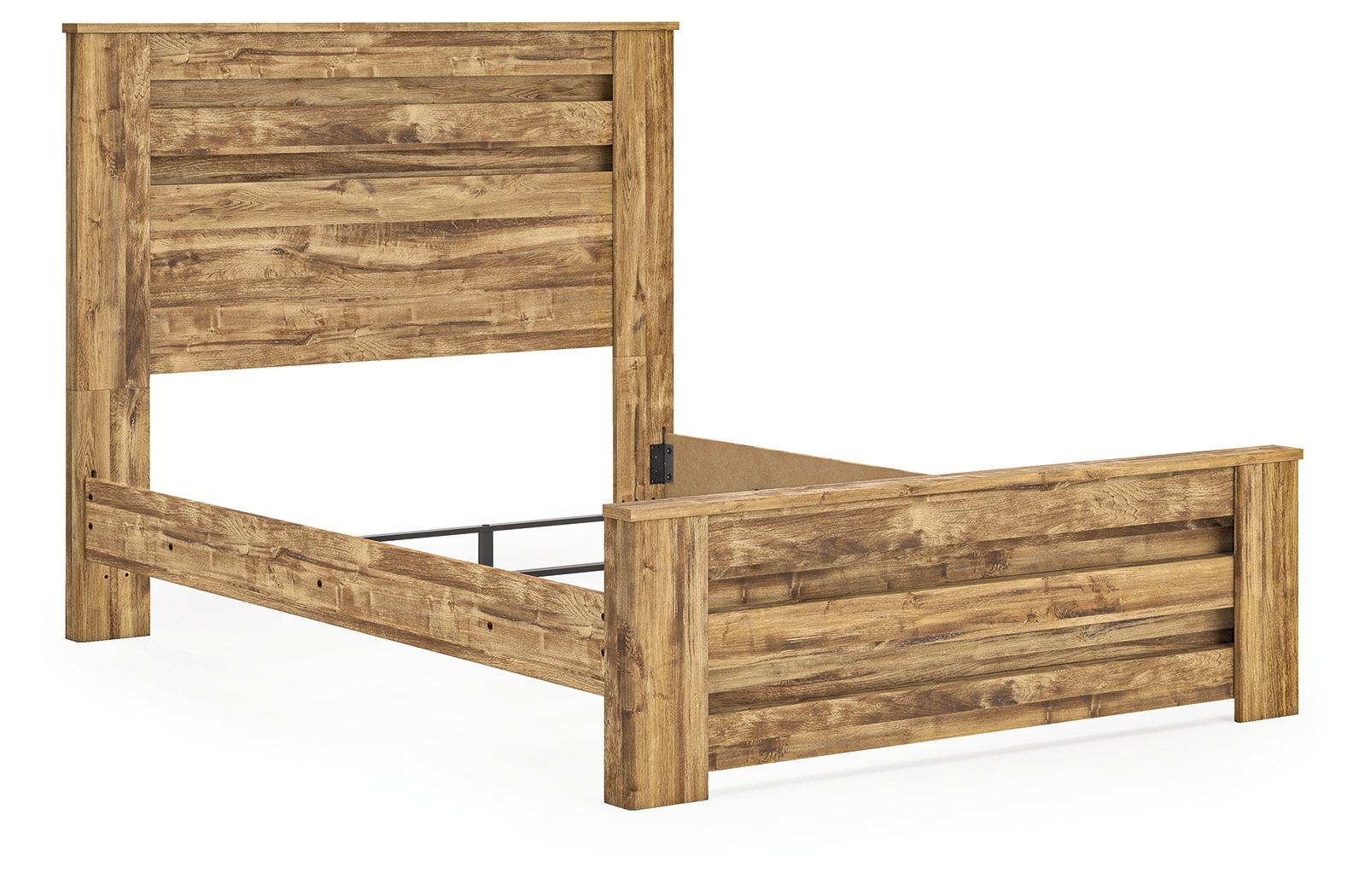 Ashley Furniture Maystonna - Queen Panel Bed - Brown - Image 5