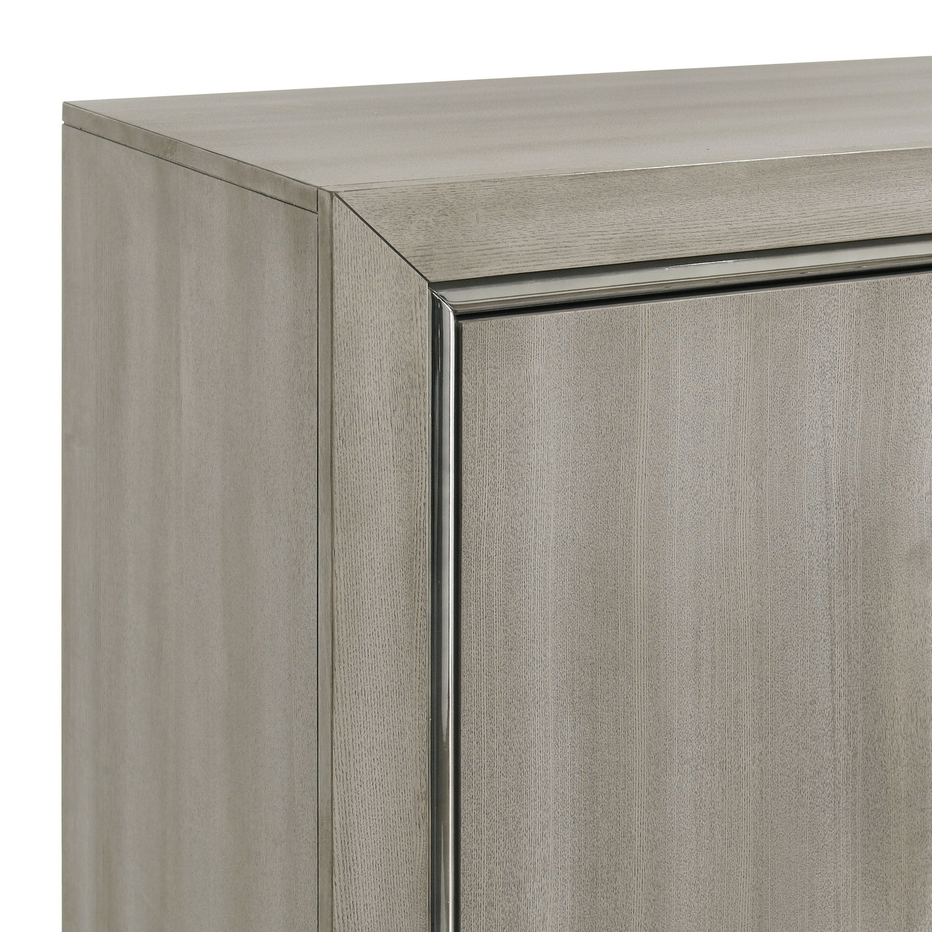 Lennox - Door Chest With Shoe Storage & LED Light - Gray, gray, view 6