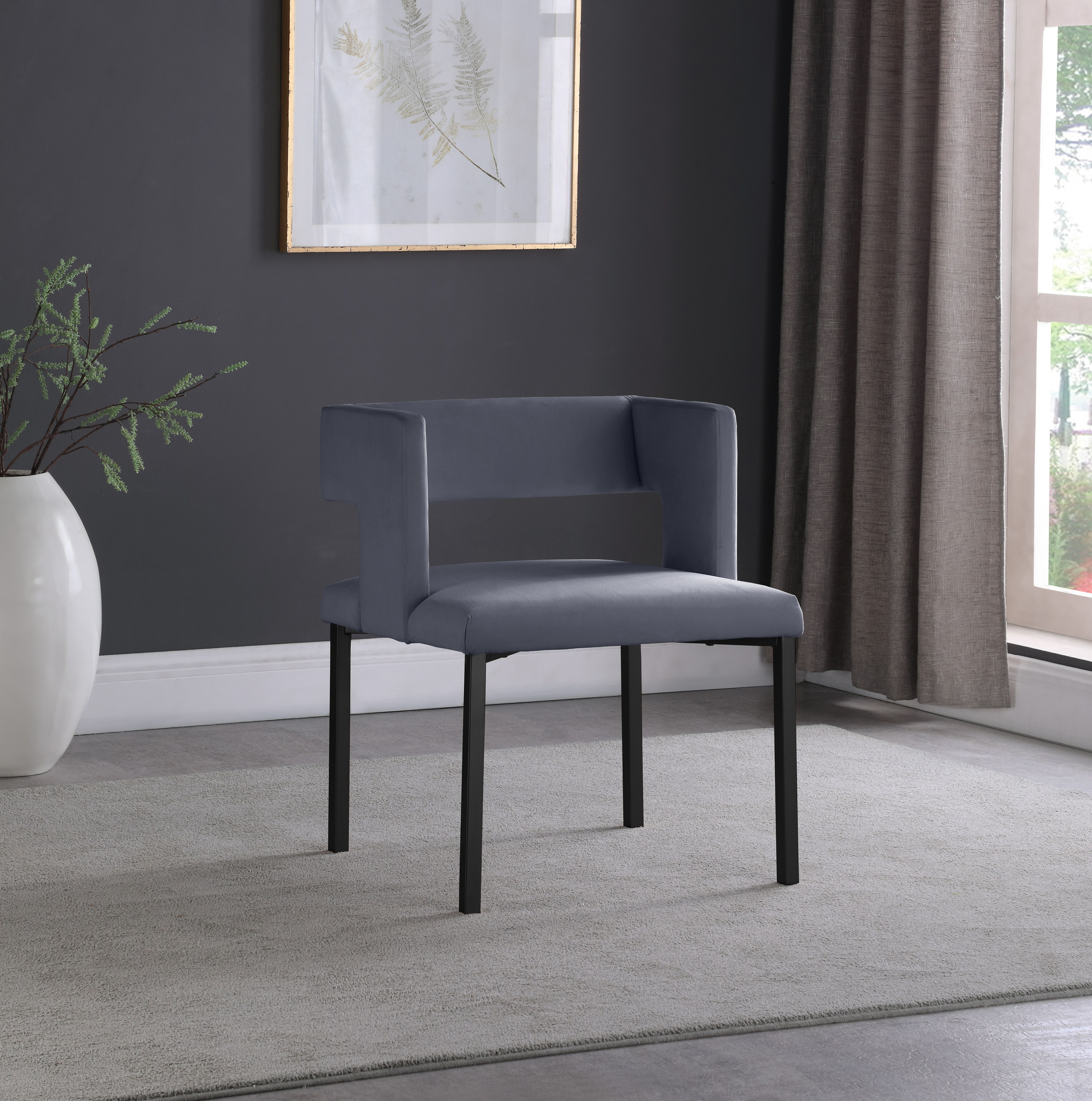 Caleb - Dining Chair (Set of 2) - Gray