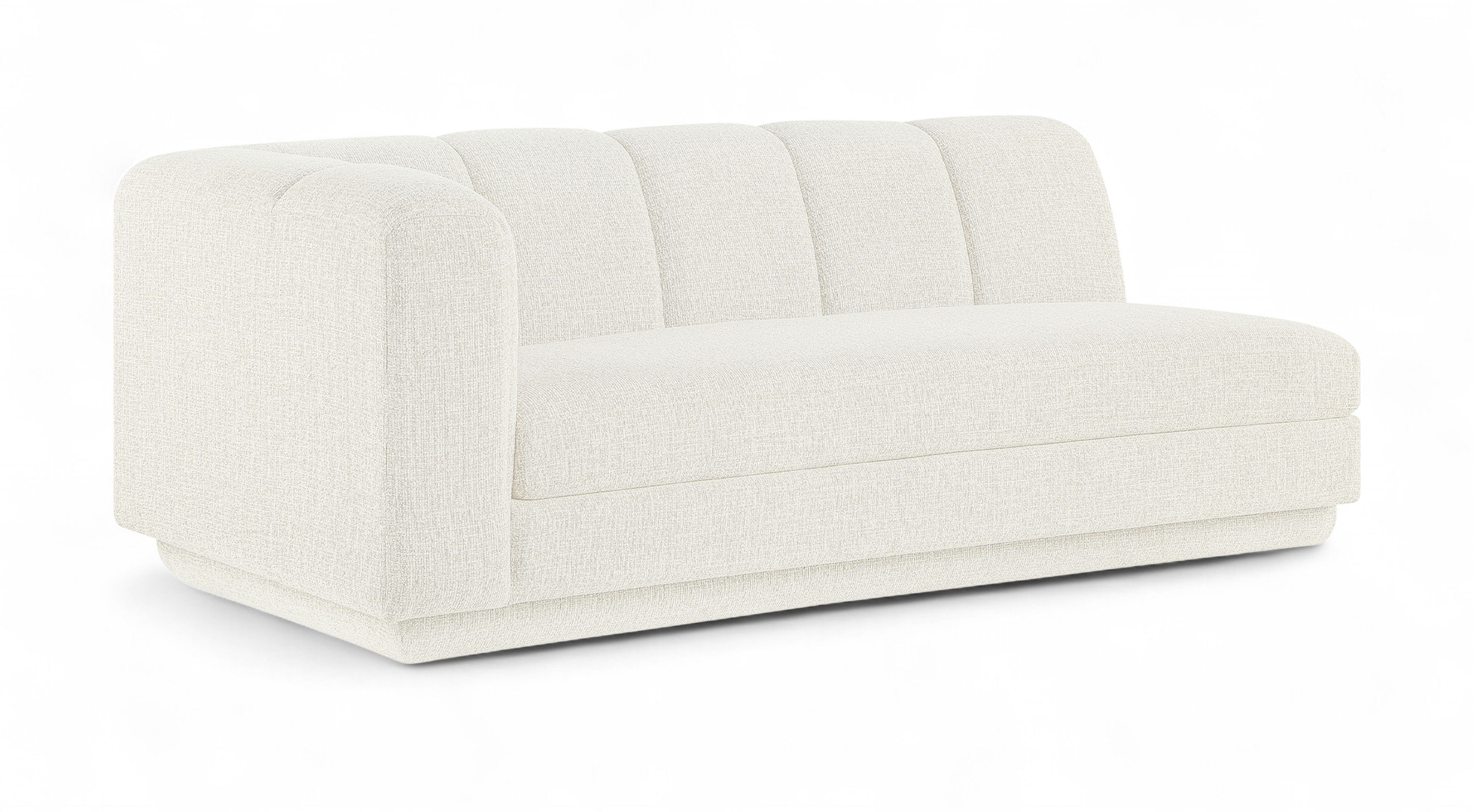 Fabric Upholstered Left Arm Sofa
