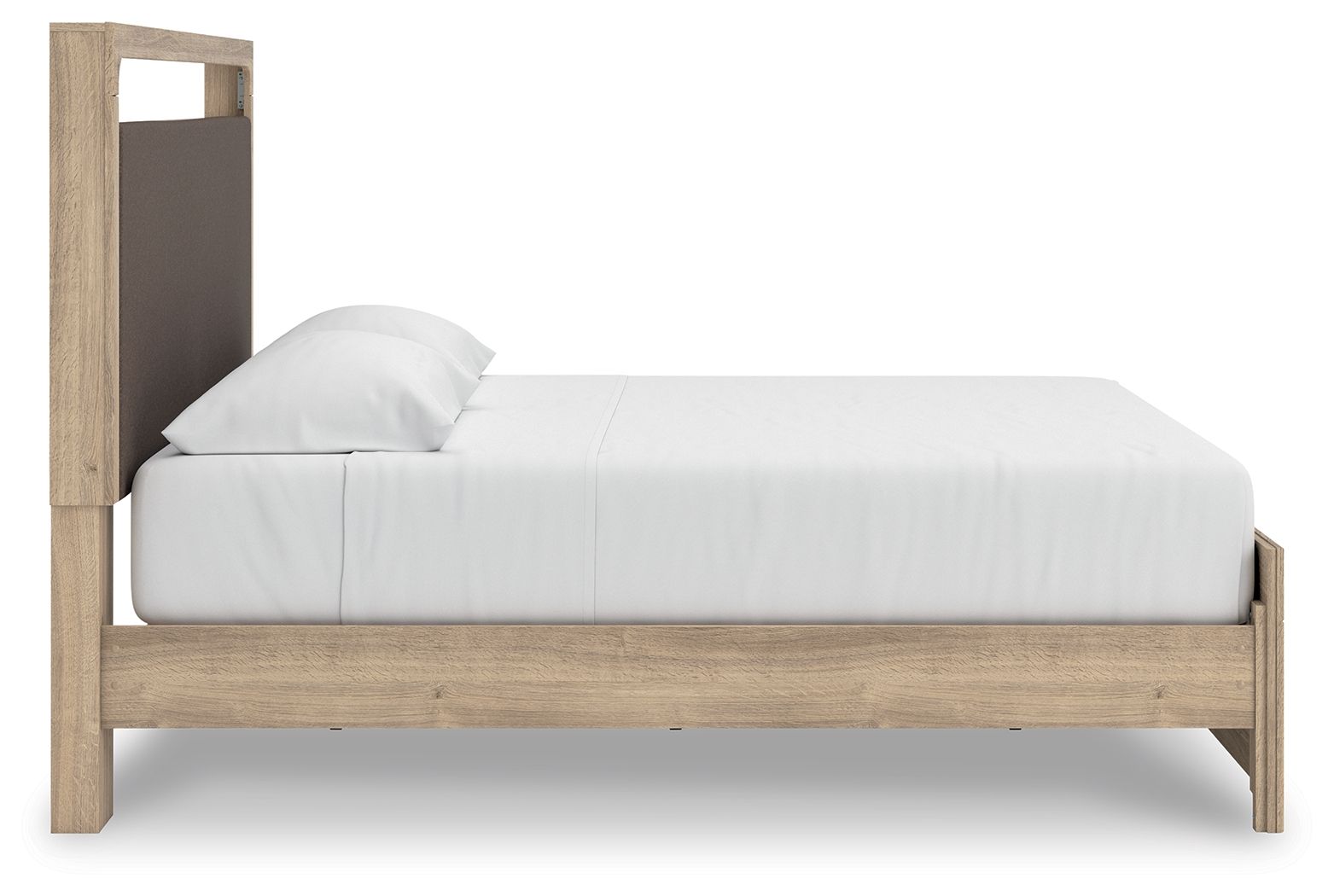 Ashley Furniture Kinlanni - King Upholstered Platform Bed - Tan - Image 6