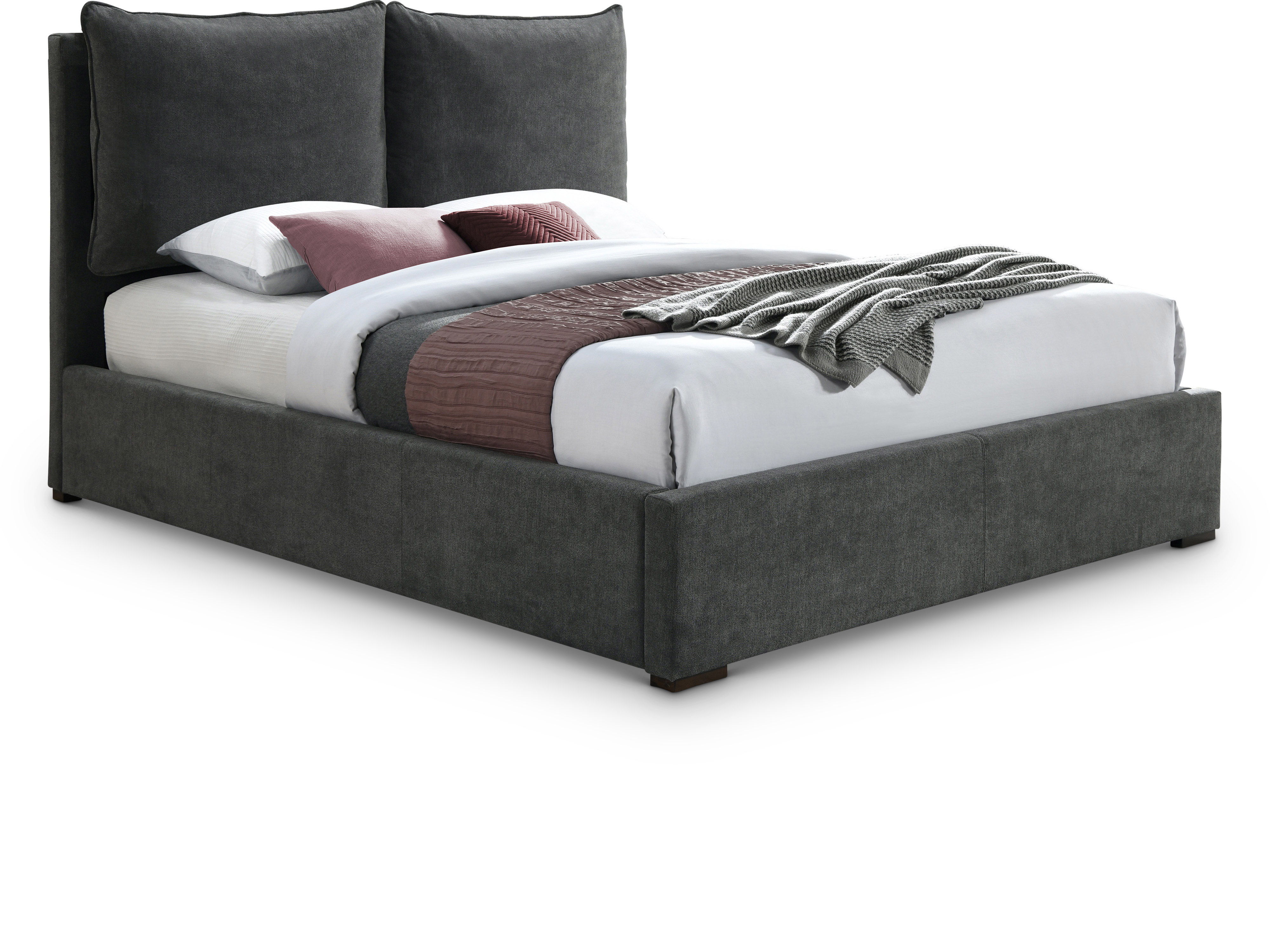 Misha - King Bed - Pepper Black