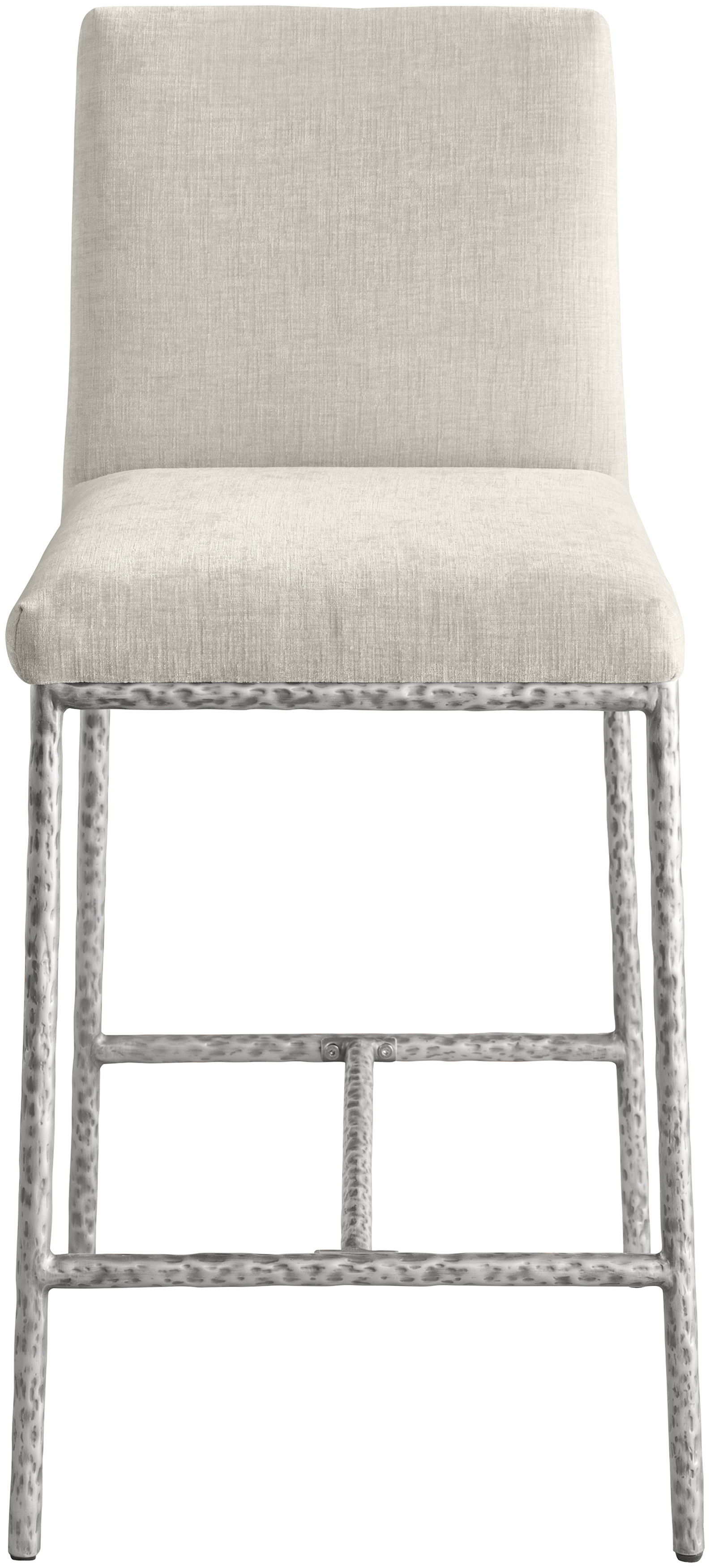 Reeves - Chenille Upholstered Counter Stool Fabric (Set of 2) - Cream
