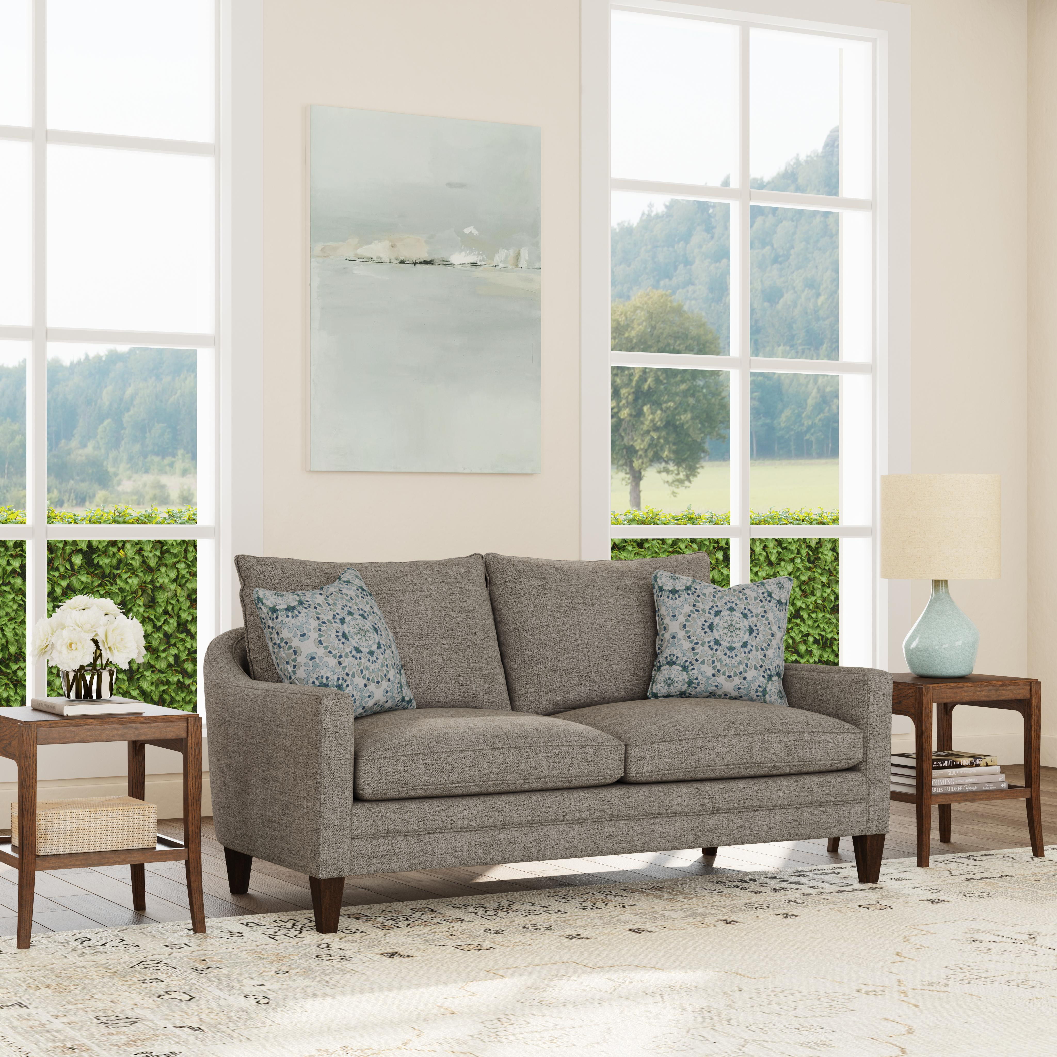 Eleanora - Loveseat With Legs, gray