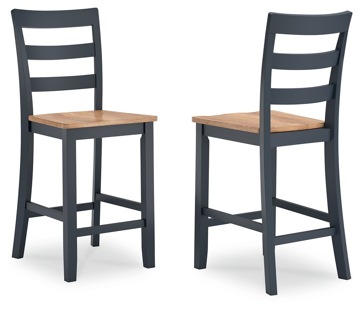 Gesthaven - Barstool (Set of 2) - Natural / Blue
