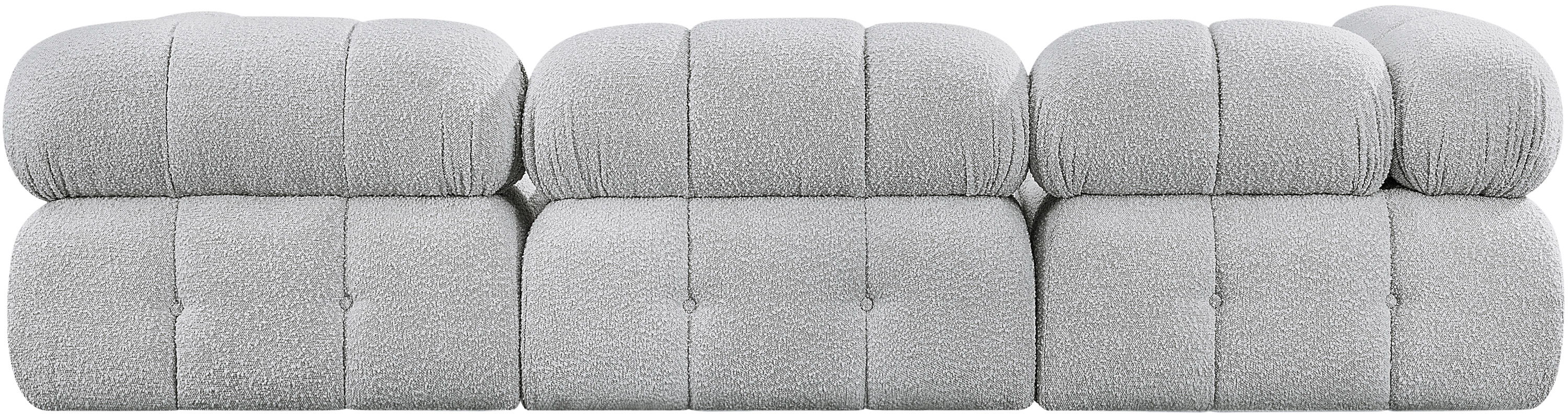 Ames - 4 Piece Fabric Modular Sectional - Gray