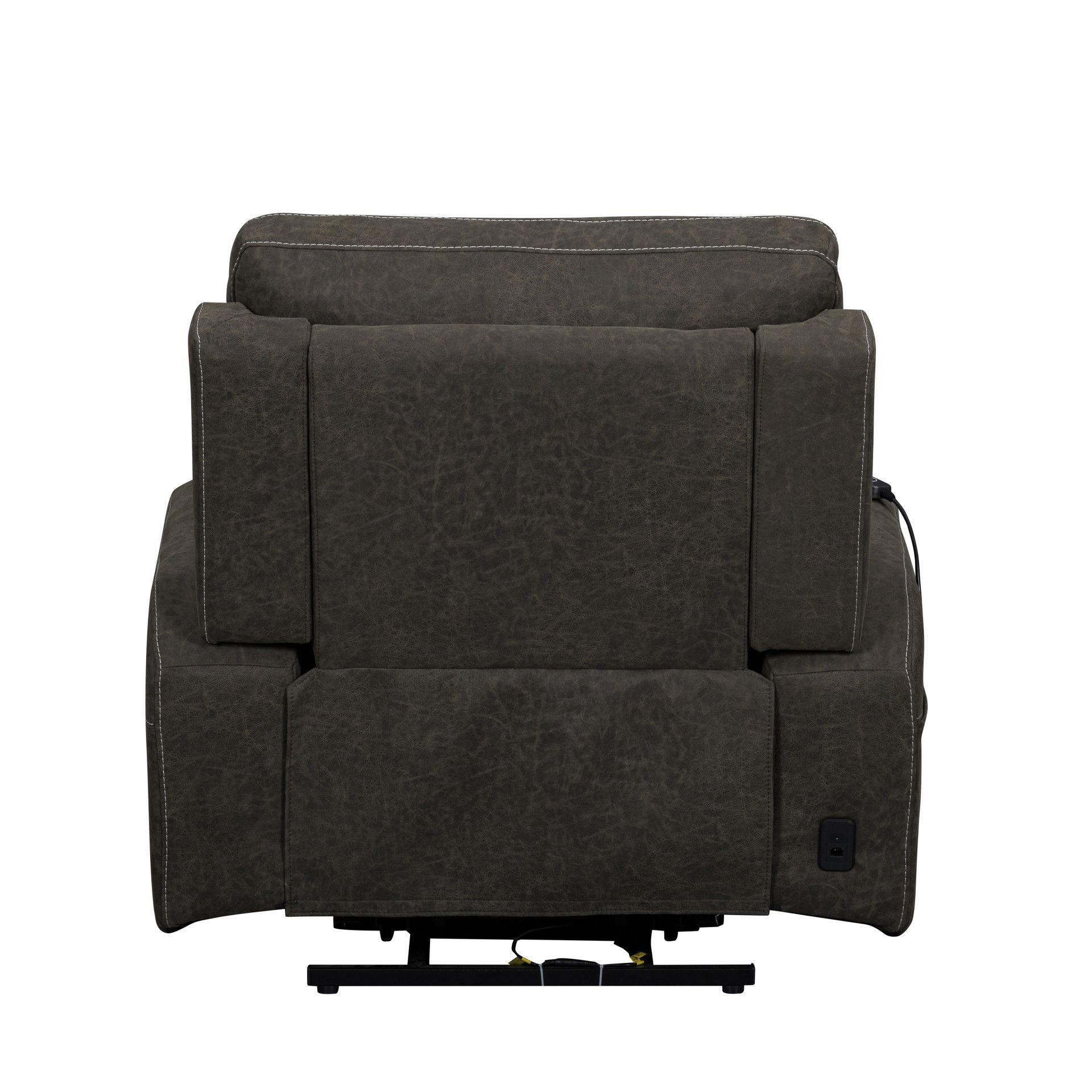 Gaia - Auto Glider Recliner With Power Headrest & Footrest - Sable, dark brown, view 6