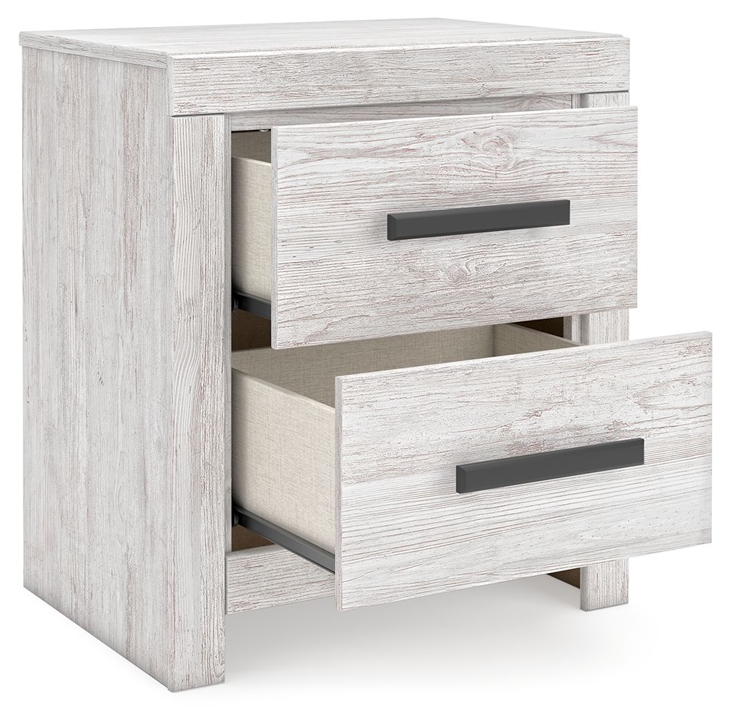 Ashley Furniture Cayboni - Two Drawer Night Stand - Whitewash - Image 4