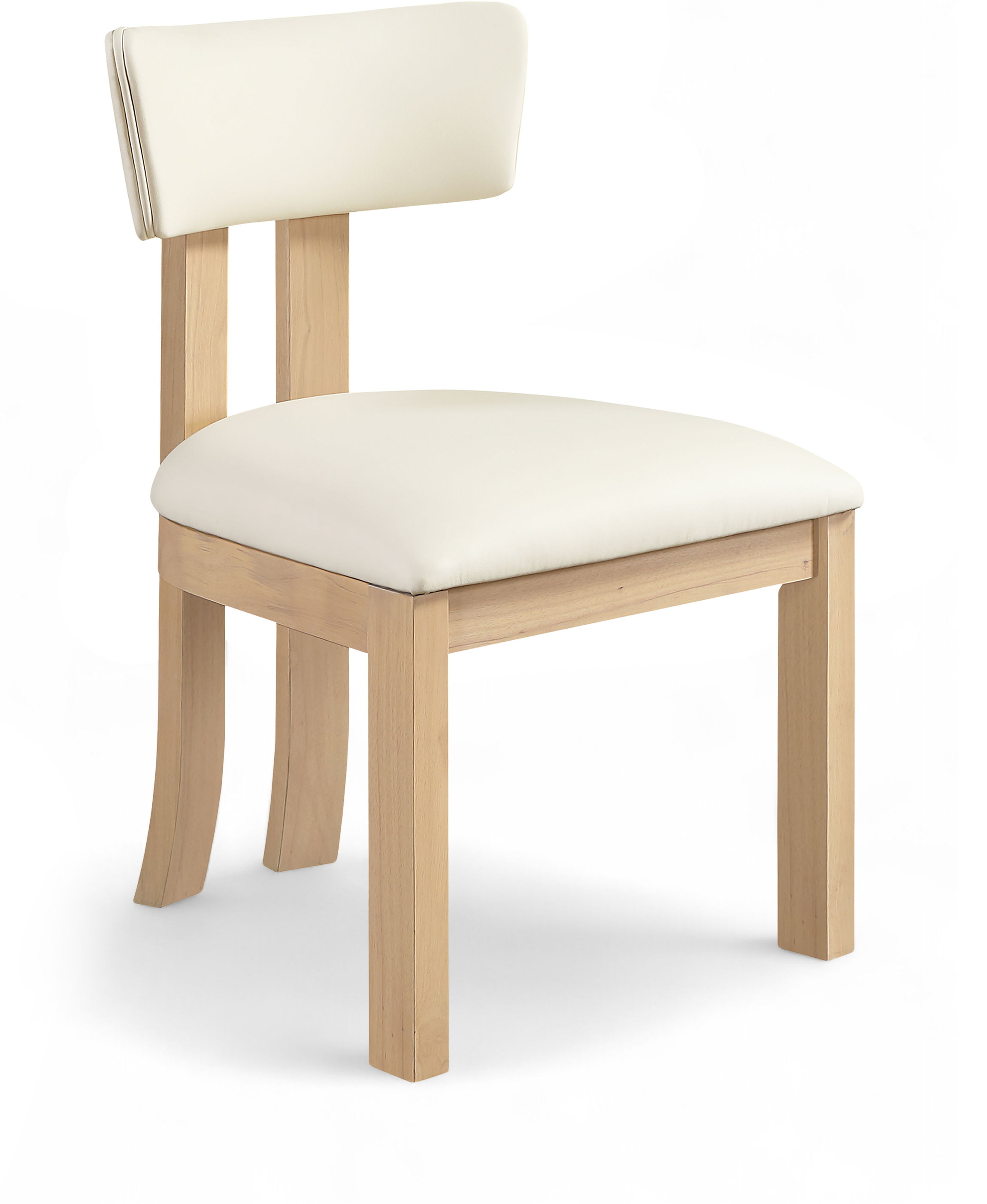 Lavrin - Vegan Leather Dining Side Chair (Set of 2) - Cream