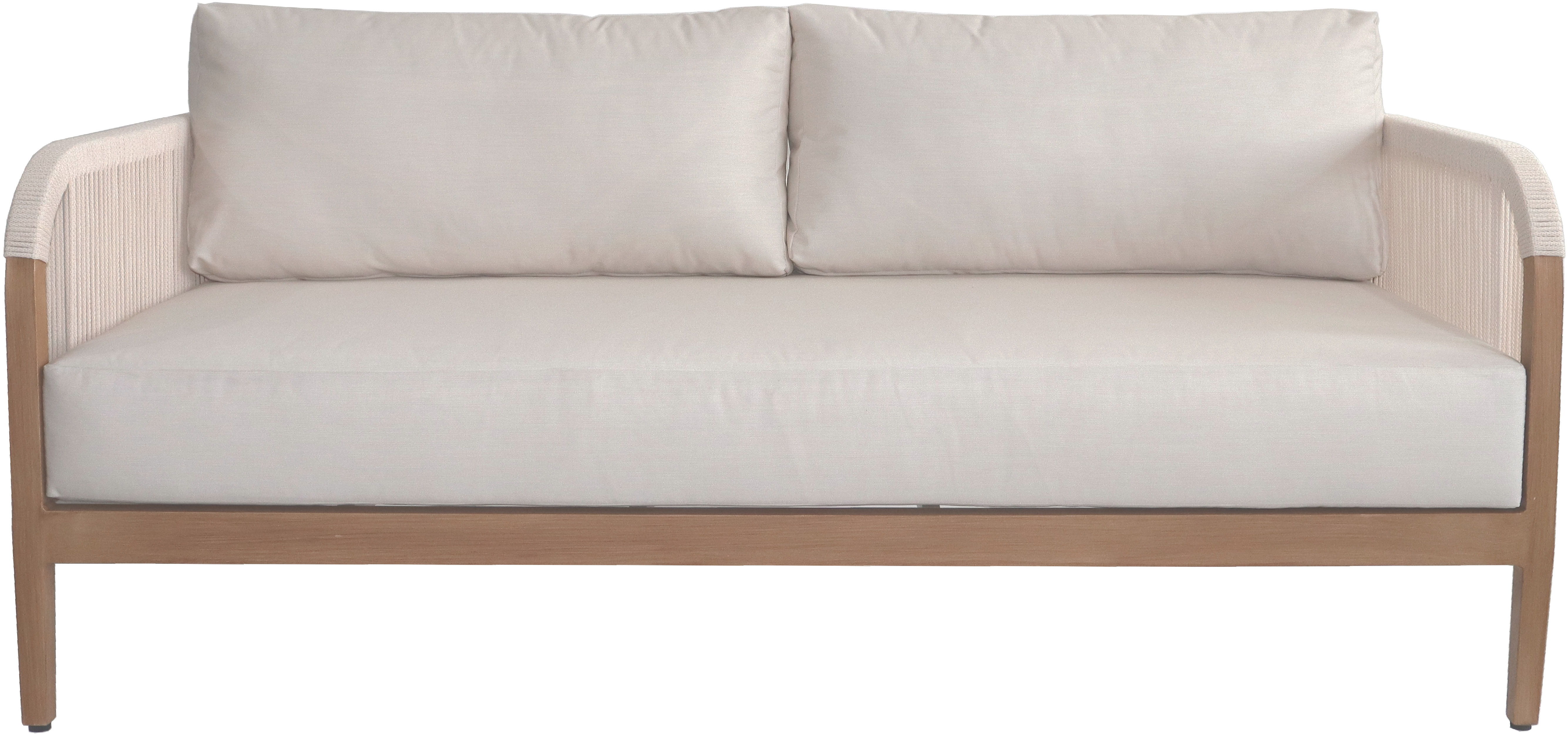 Maui - Water Resistant Outdoor Patio Loveseat - Cream