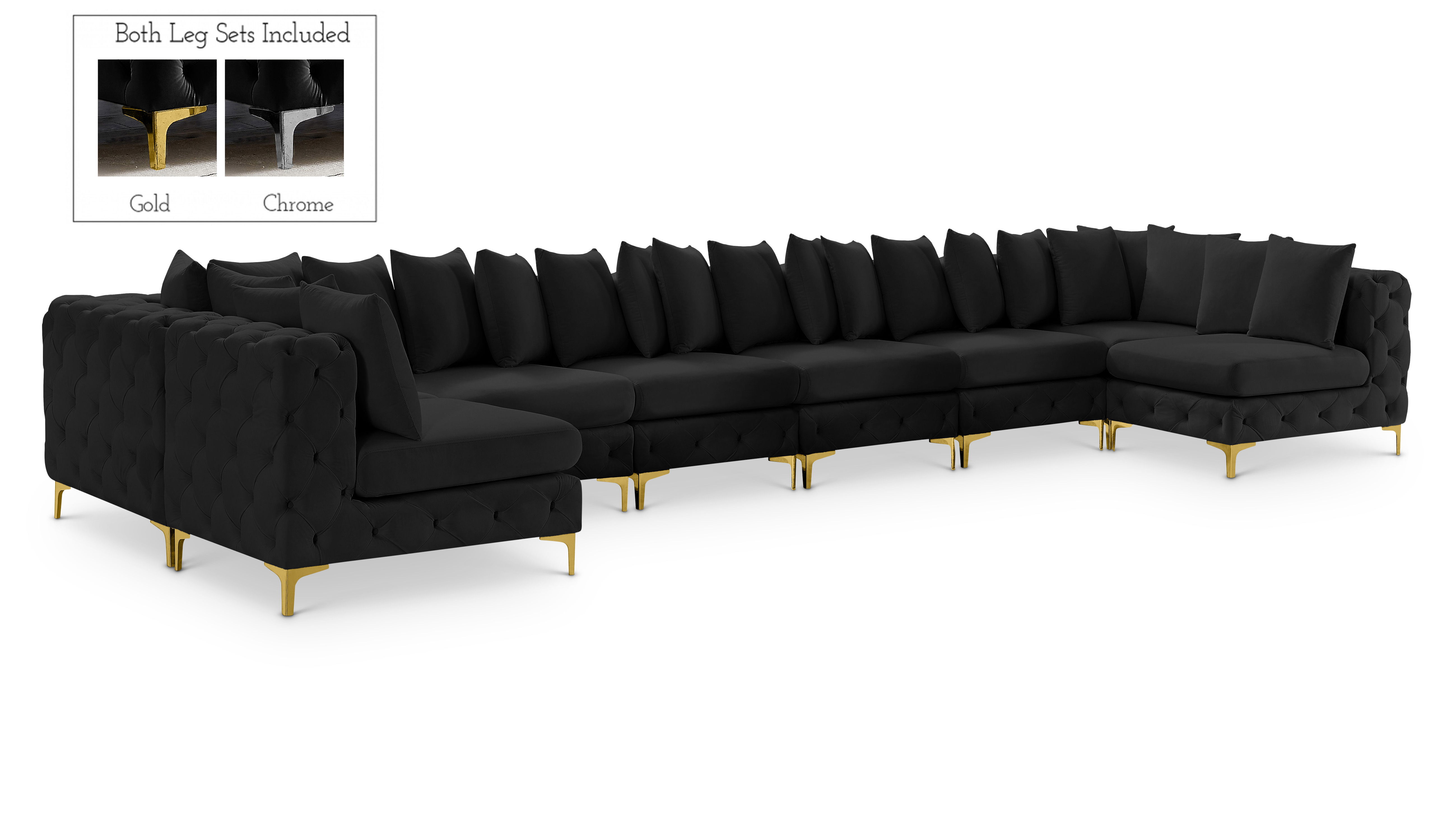 Tremblay - 9 Piece Modular Sectional - Black