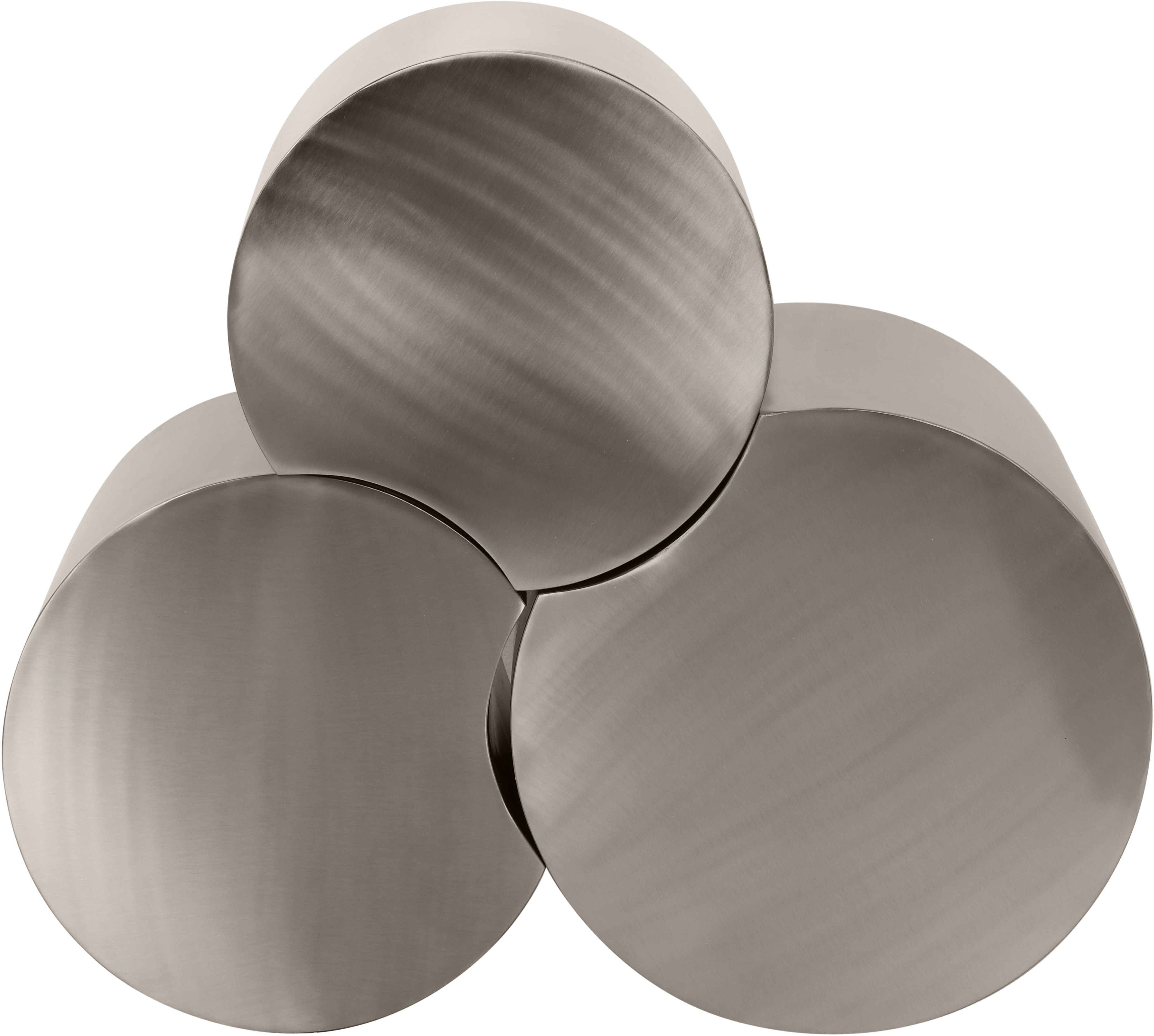 Dimple - 20" 3 Piece Modular End Table - Silver