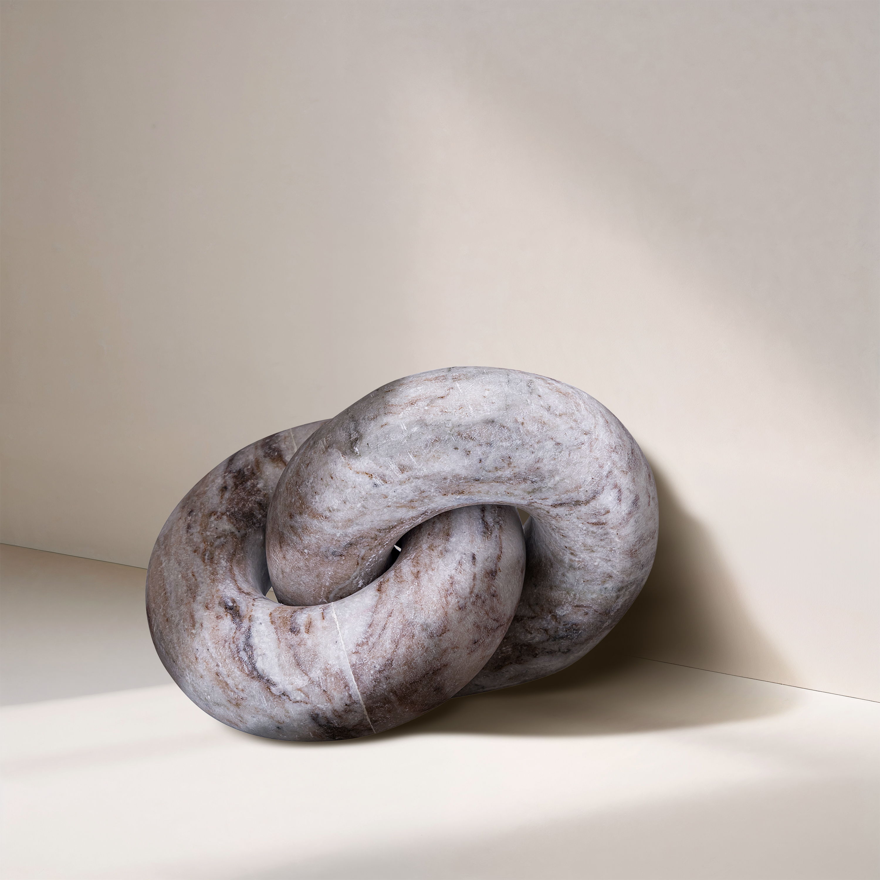 Knot - Marble Decorative - Brown