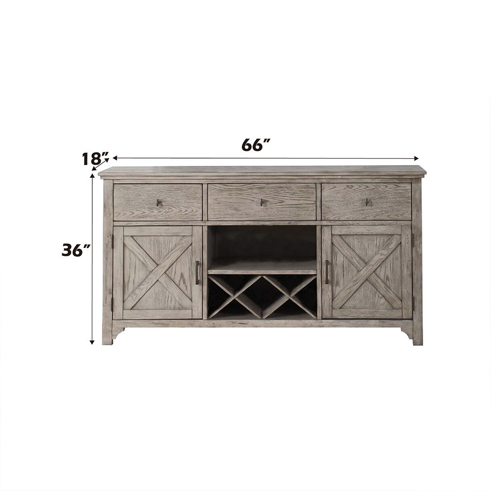 Rocky - Server - Gray Oak, gray, view 3
