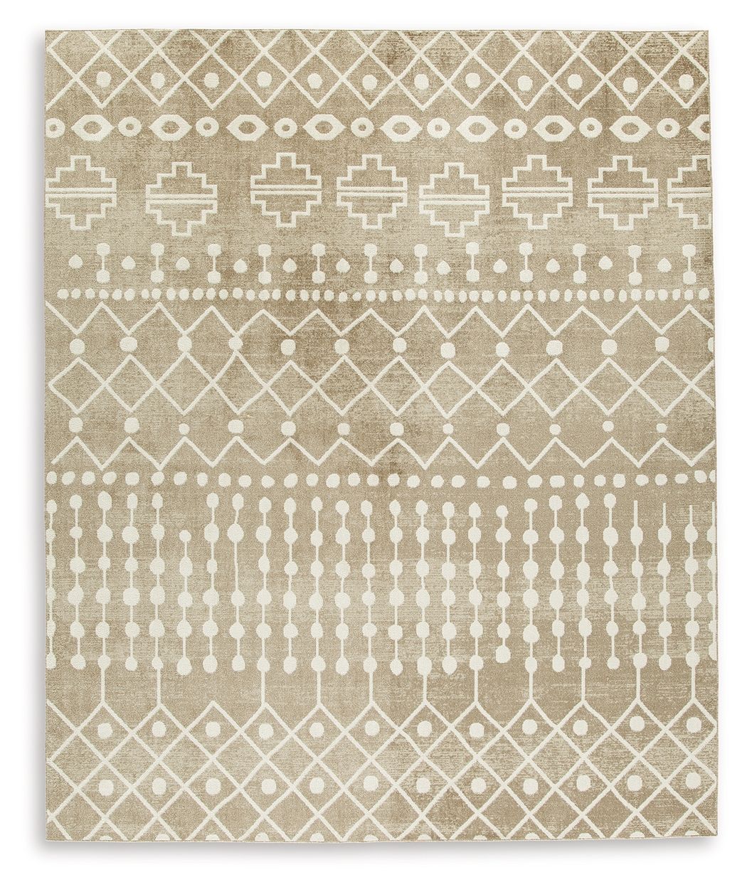 Bunchly - 8' x 10' Rug - Tan / Brown / Cream
