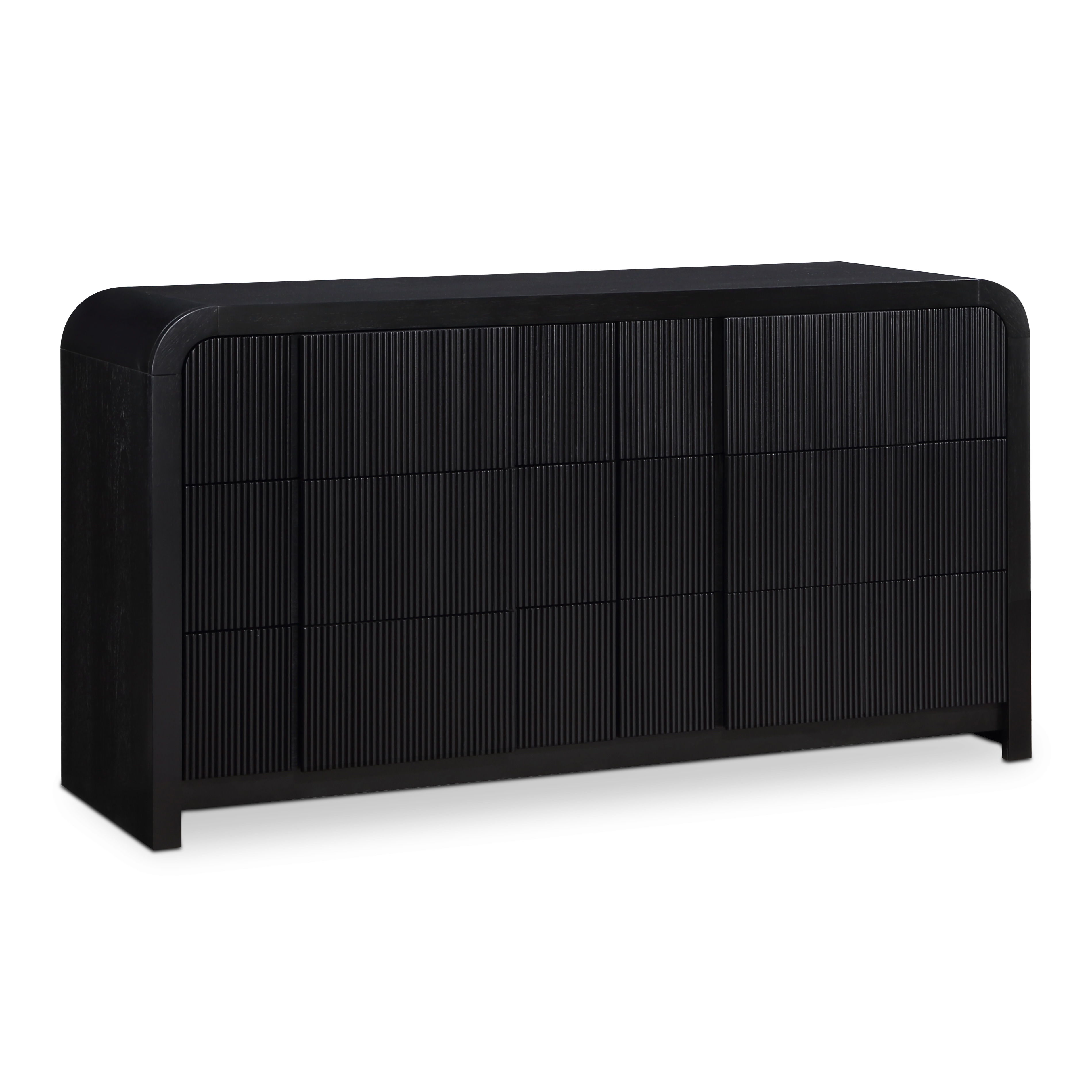 Fluted - Dresser - Black