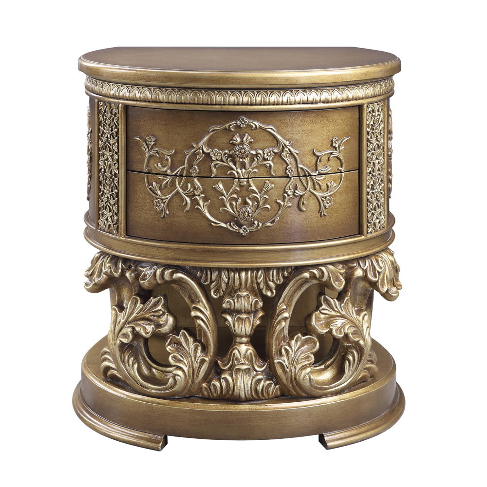 Constantine - Nightstand - Brown & Gold, dark brown, view 8