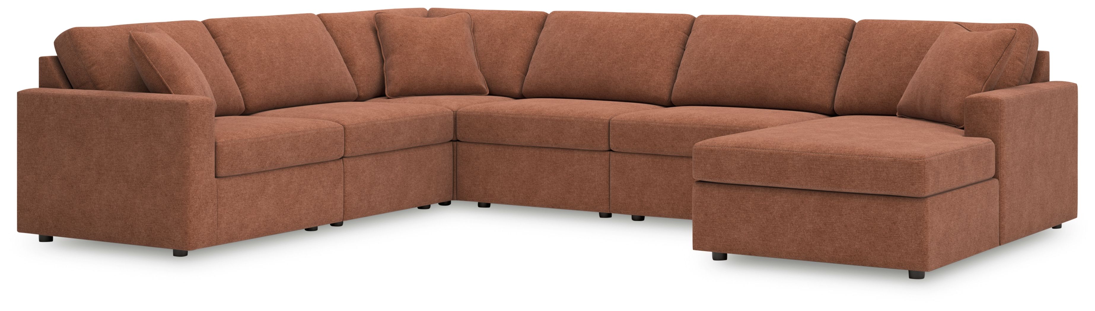 6 Pc · Sectional With Raf Corner Chaise