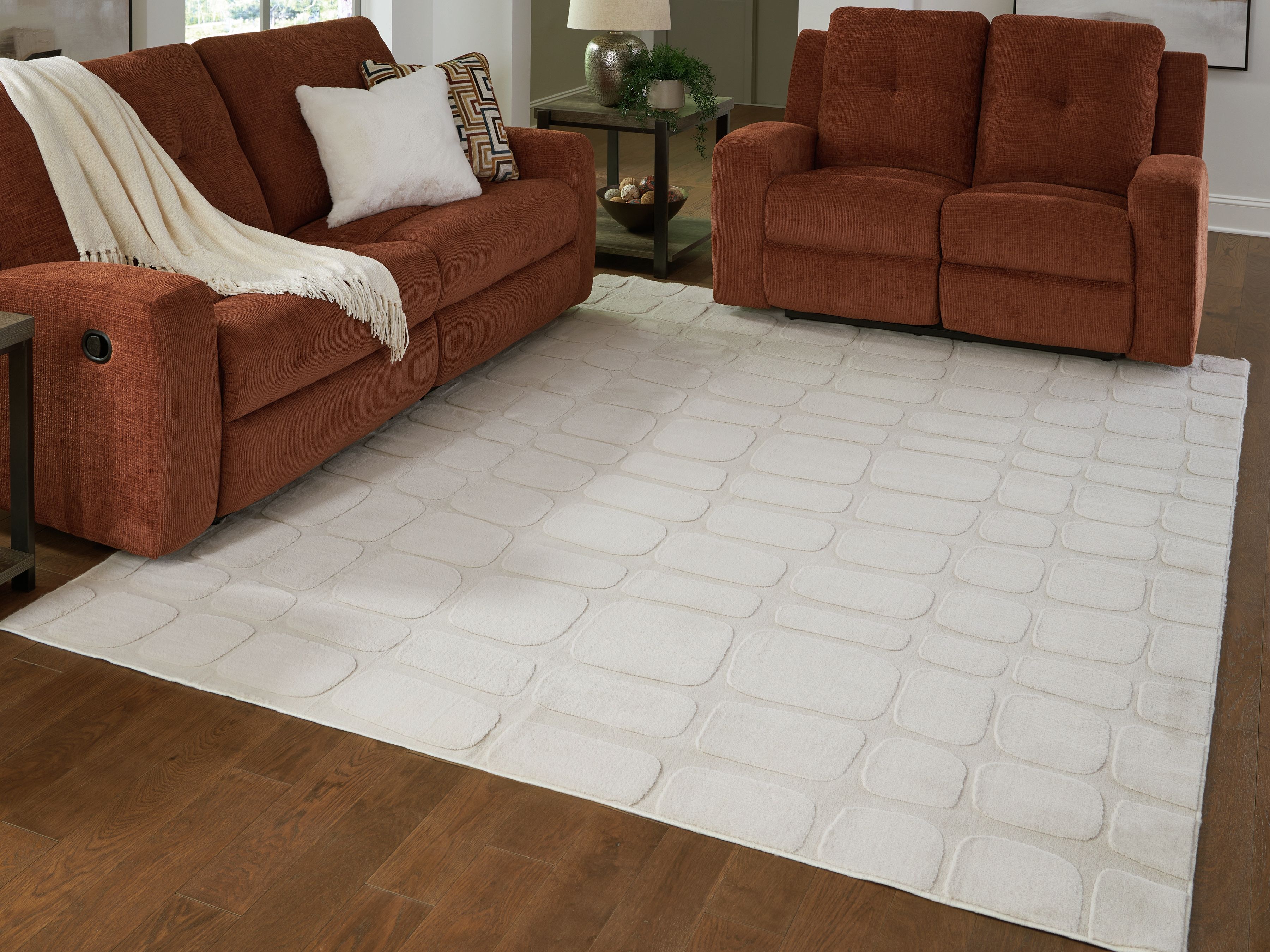 Ashley Furniture Malvinsboro - 8' x 10' Washable Rug - Sandstone - Image 2