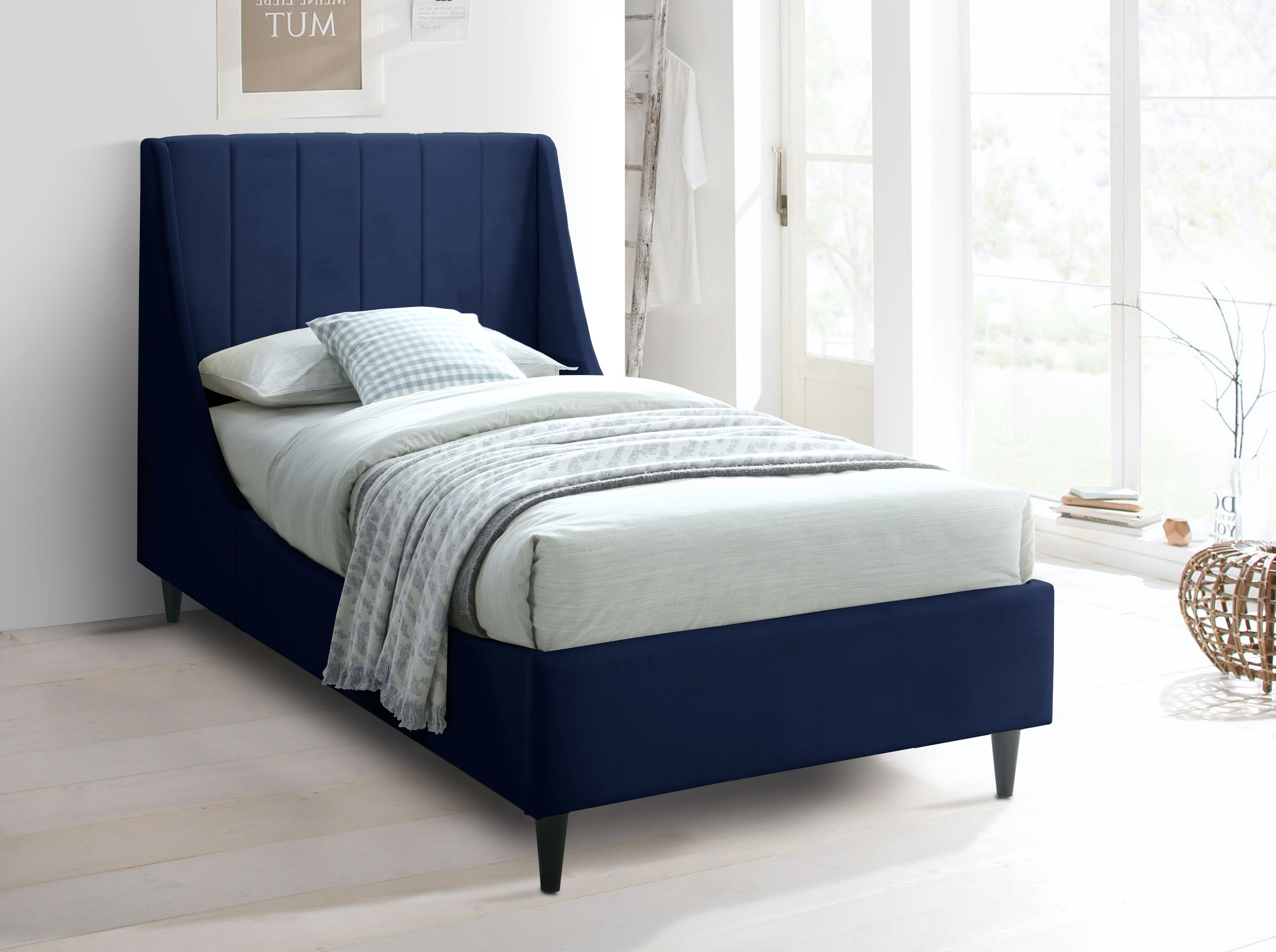 Eva - Twin Bed - Navy