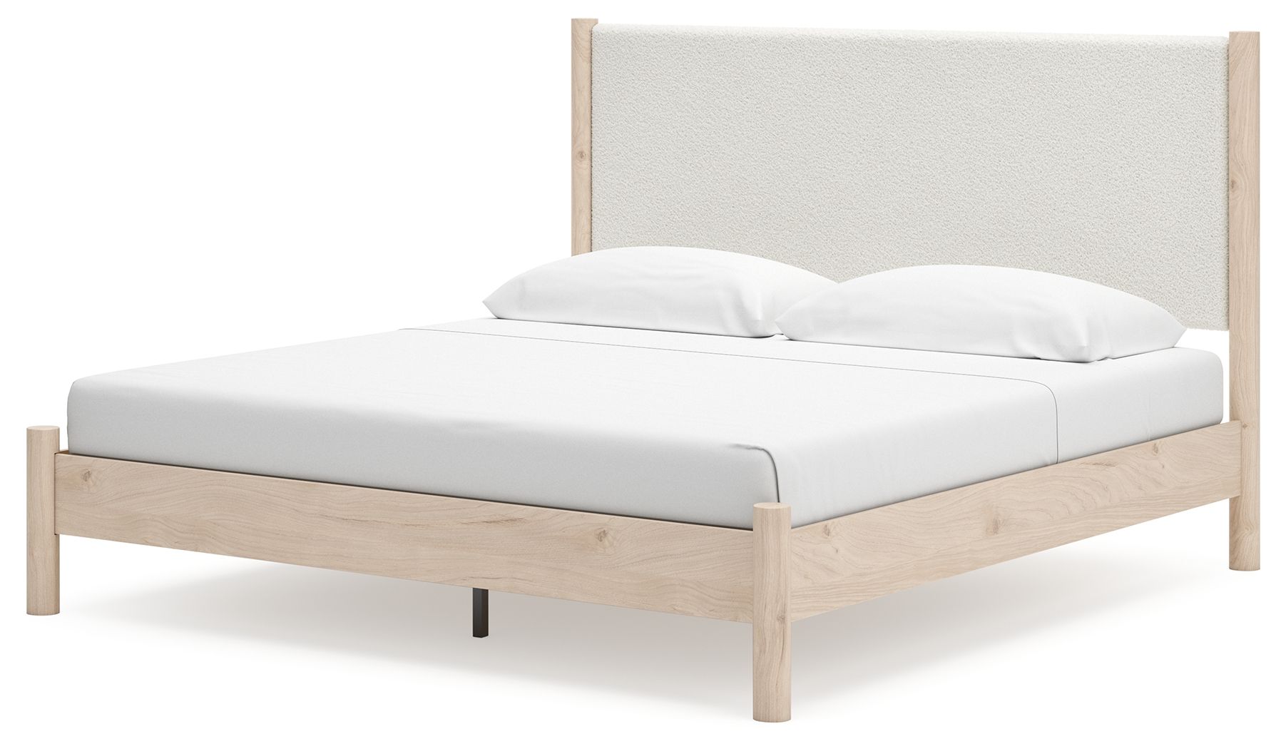 Ashley Furniture Cadmori - 6 Pc. - Dresser, Mirror, Chest, King Upholstered Panel Bed - Two-tone - Image 11