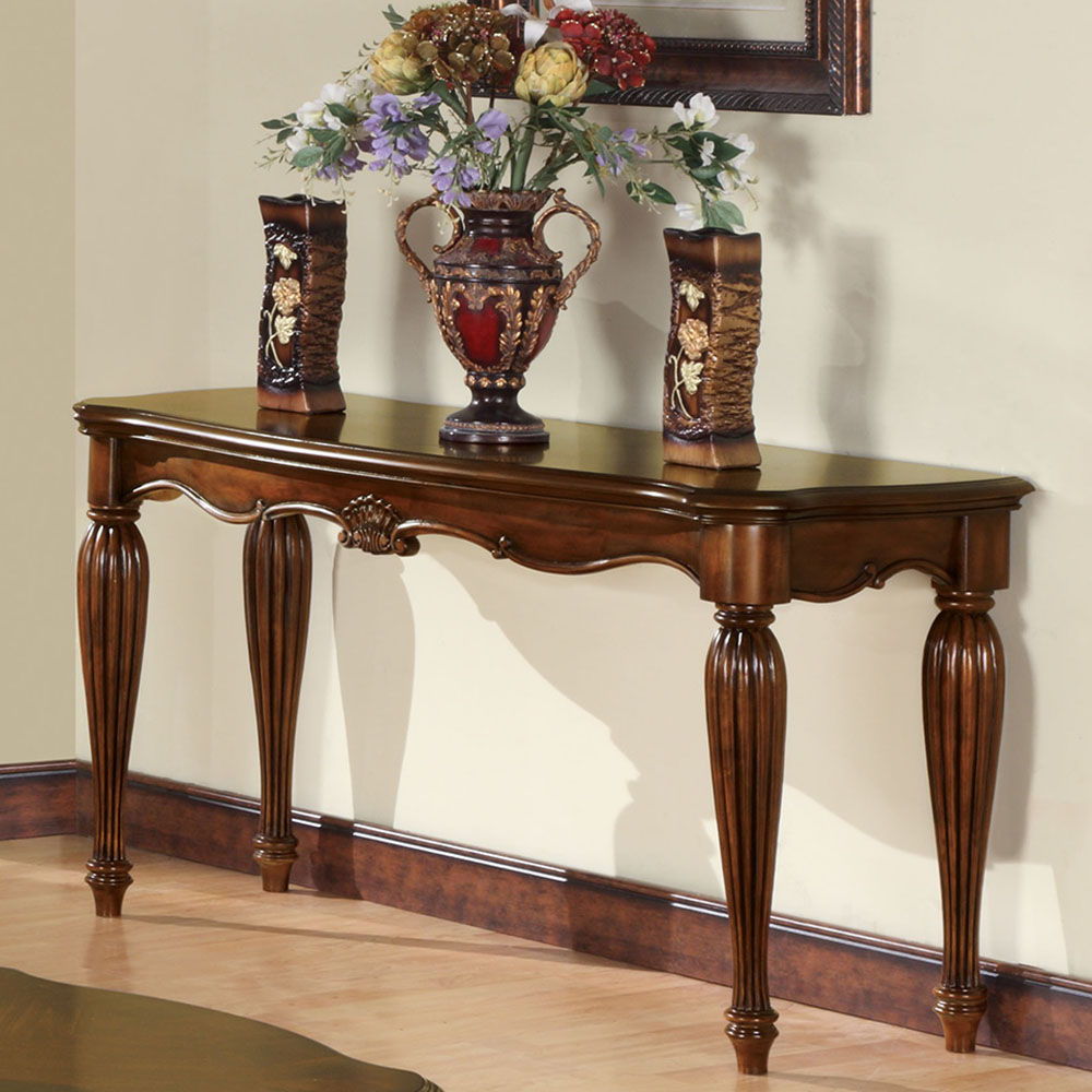Dreena - Sofa Table - Cherry, dark brown