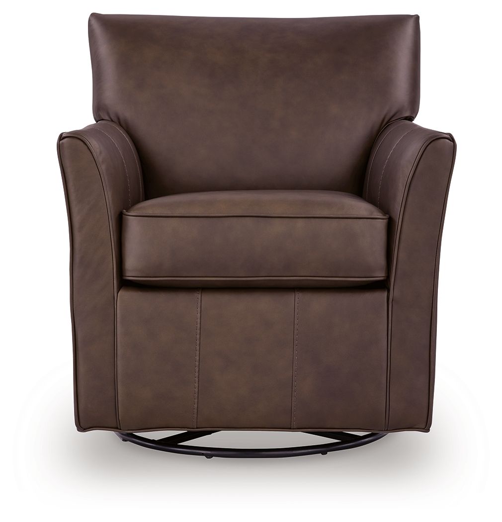 Ashley Furniture Braydunn - Swivel Glider Accent Chair - Espresso Brown - Image 3