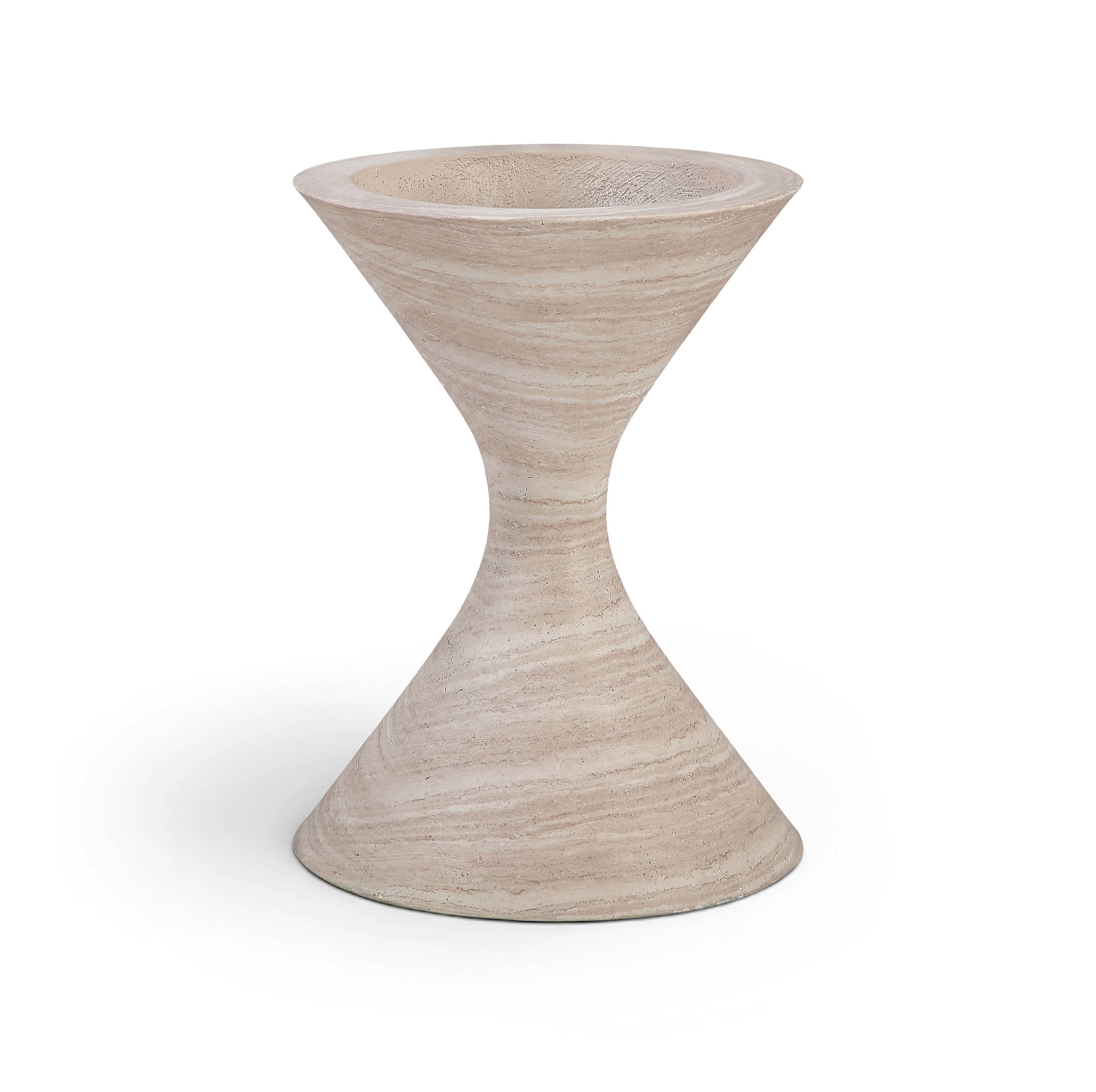 Vessa - 24" Indoor / Outdoor Concrete Planter - Travertine