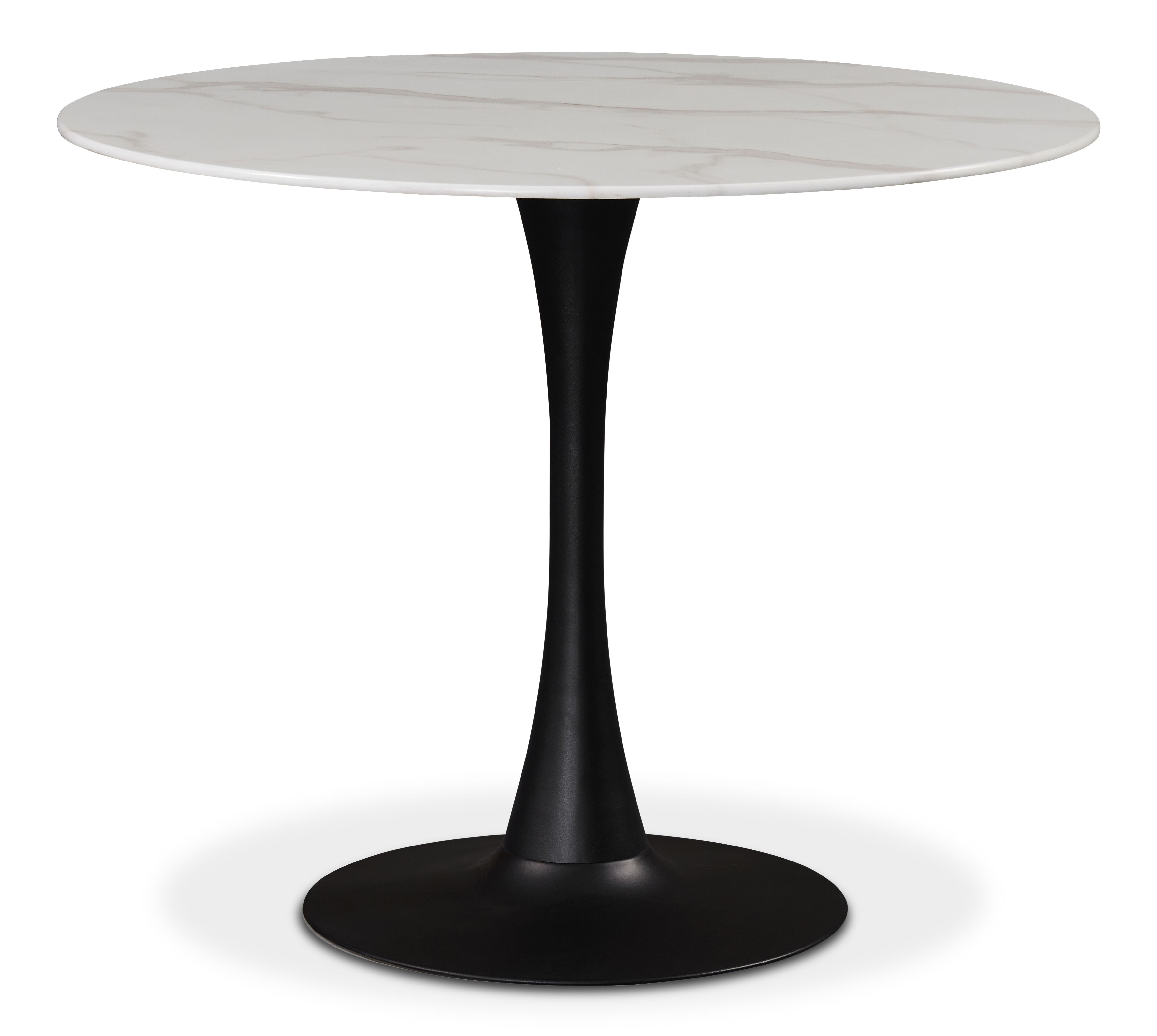 Tulip - 36" Dining Table - Black / White
