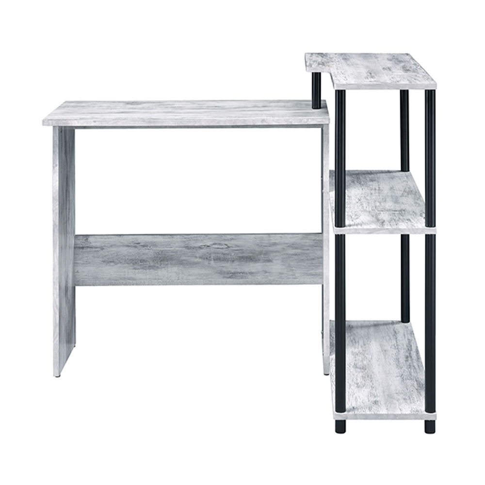 Ievi - Writing Desk - Antique White & Black, white, view 6