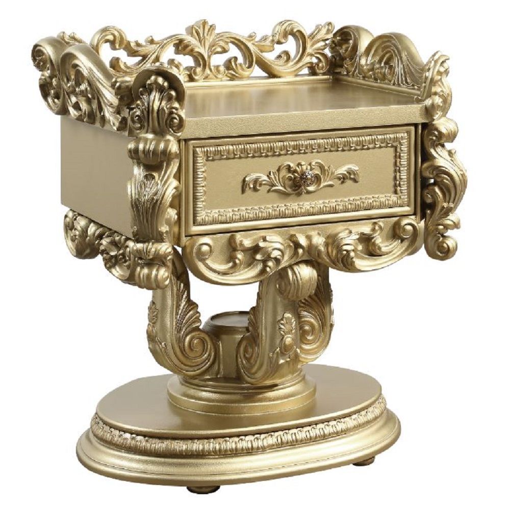 Bernadette - Nightstand - Gold, gold, view 2