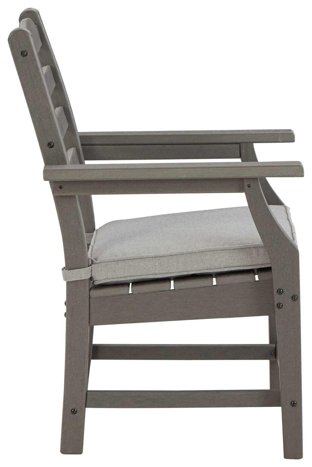Ashley Furniture Visola - Arm Chair With Cushion (Set of 2) - Gray - Image 4