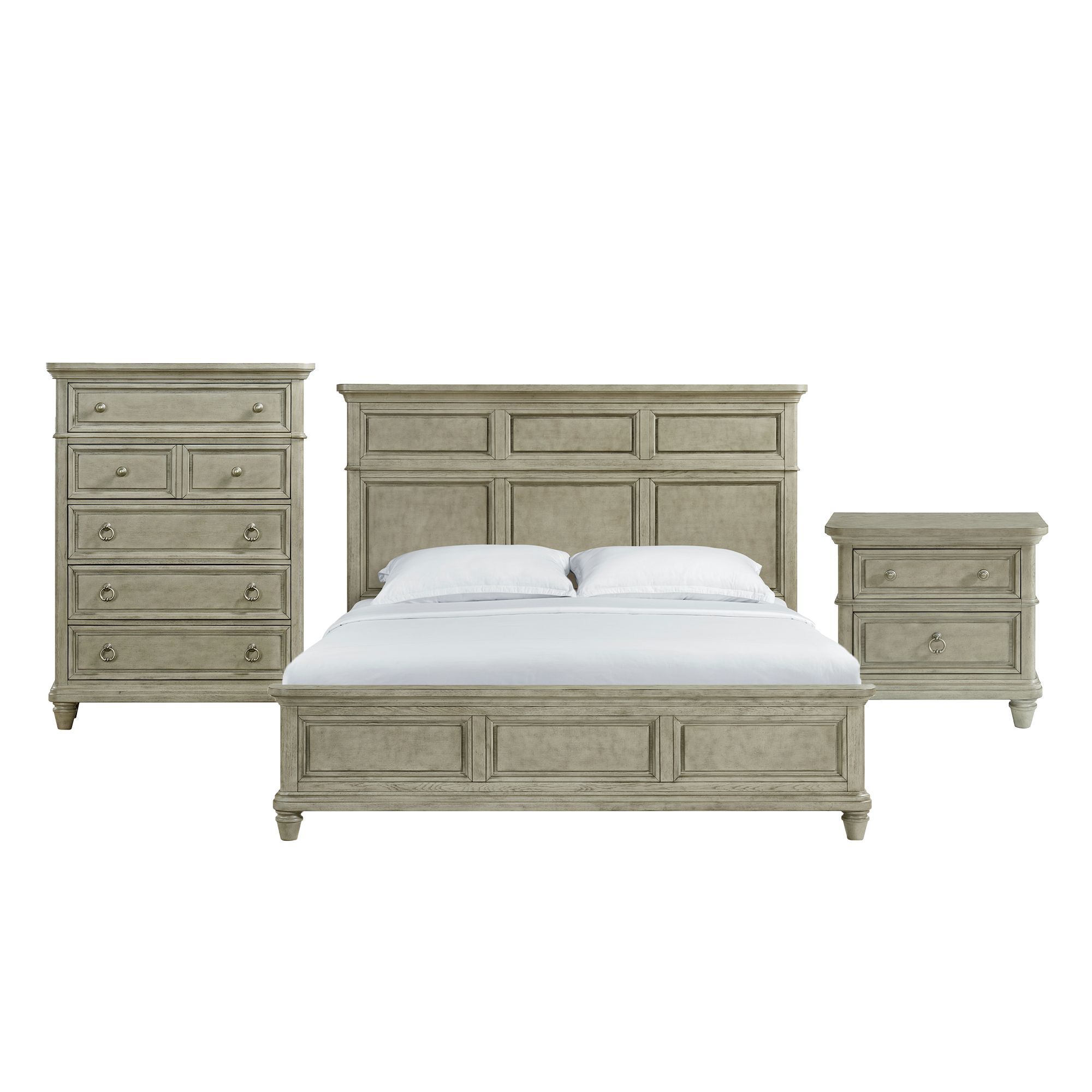 King · 3 Pc · Bedroom Set
