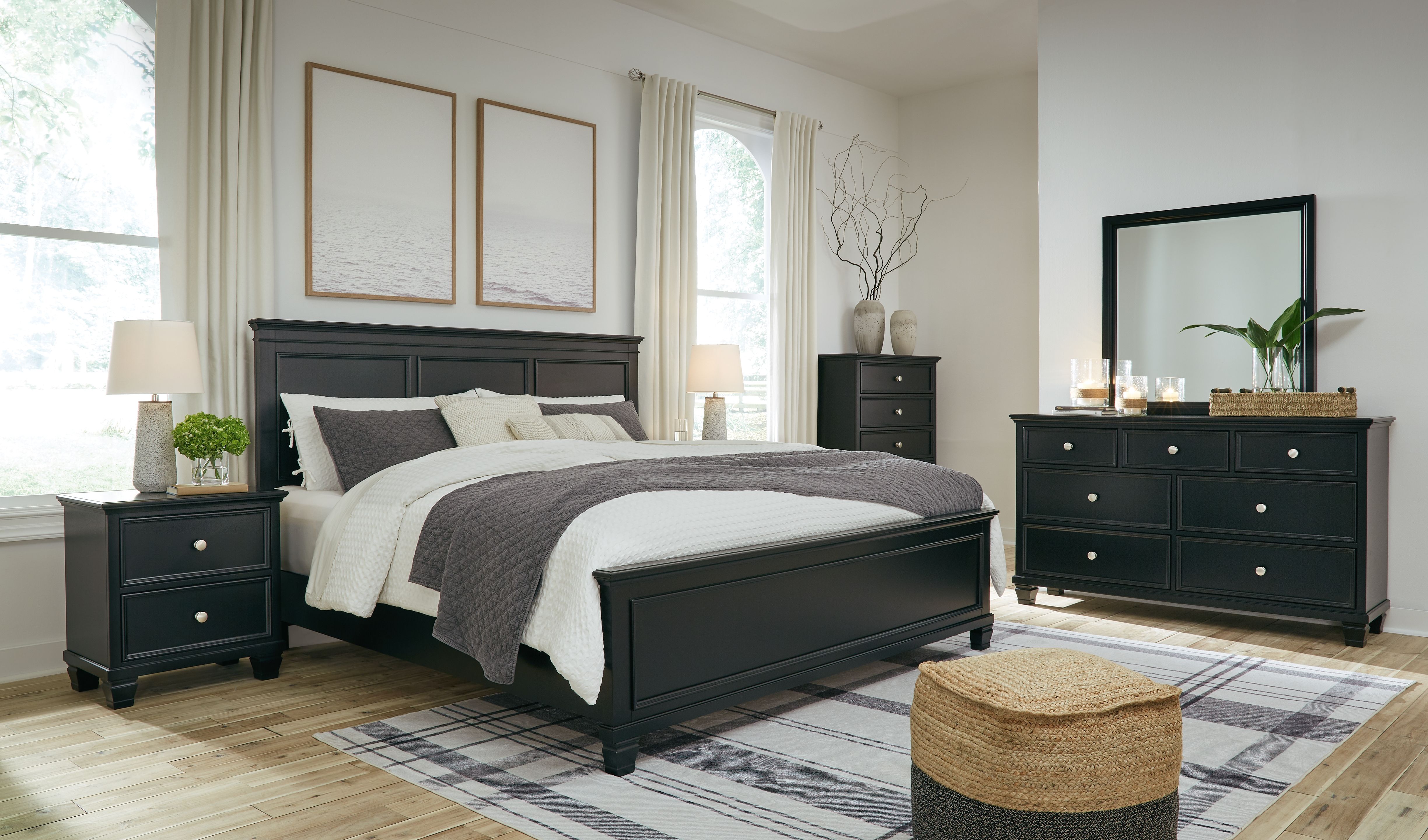 King · 5 Pc · Dresser, Mirror, King Panel Bed